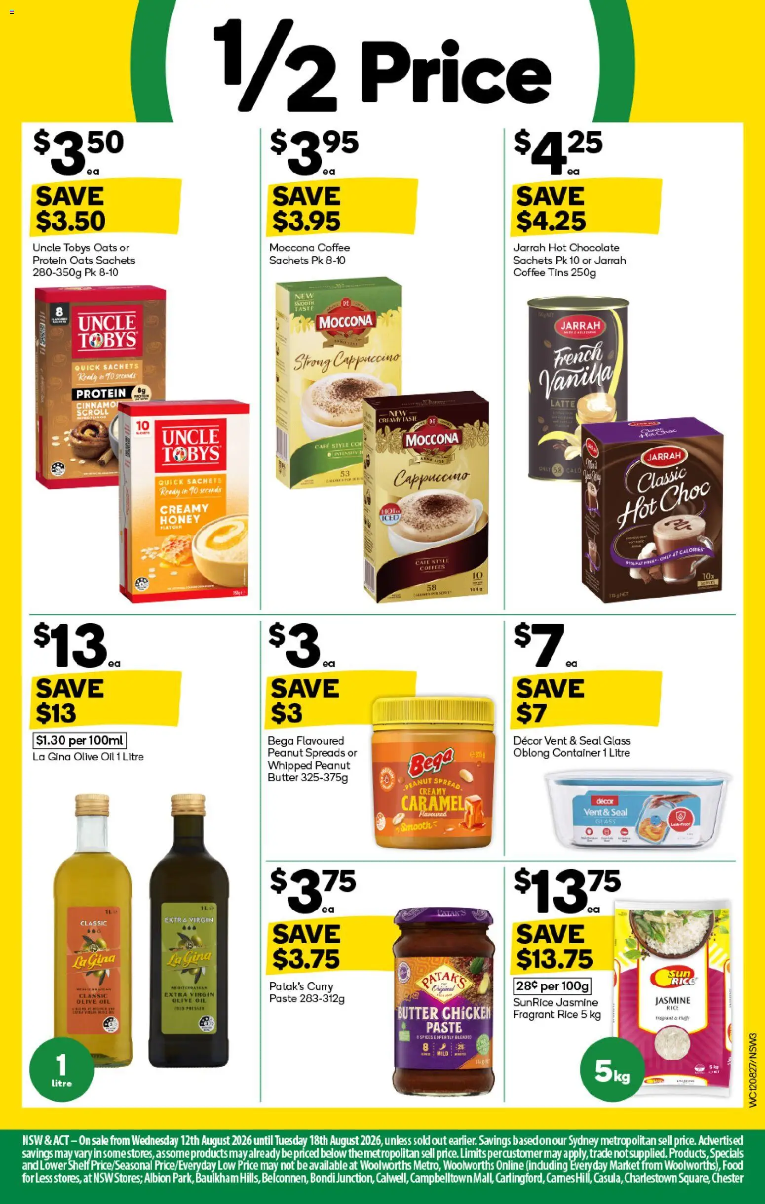 Woolworths catalogue - valid from 12/08/2026 | Page: 3 | Products: Butter, Protein, Chicken, Oats
