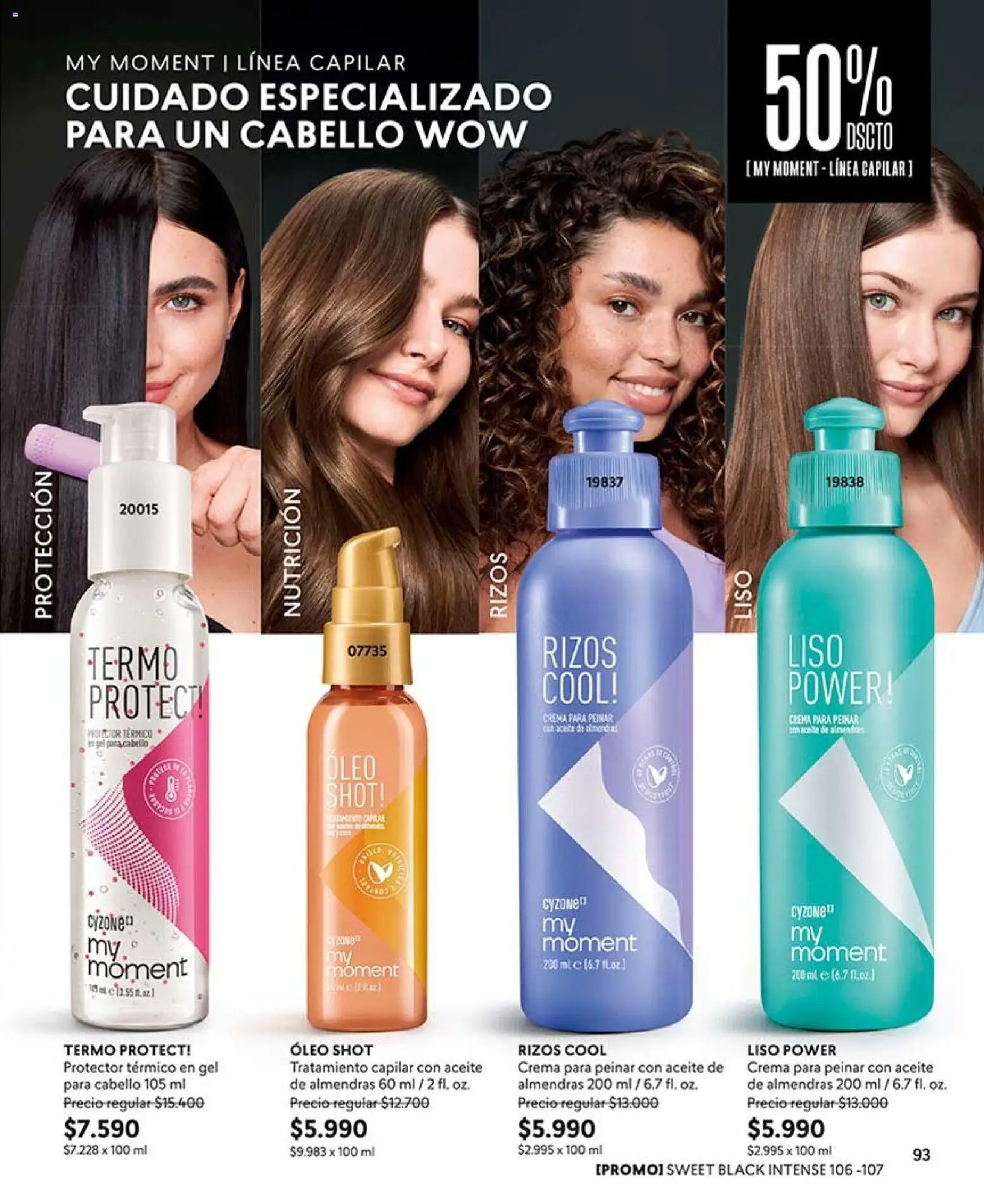 Catálogo CyZone Campaña 12 │ válido desde el 06.07.2026 | Página: 97 | Productos: Aceite para cabello, Termo, Almendras, Aceite