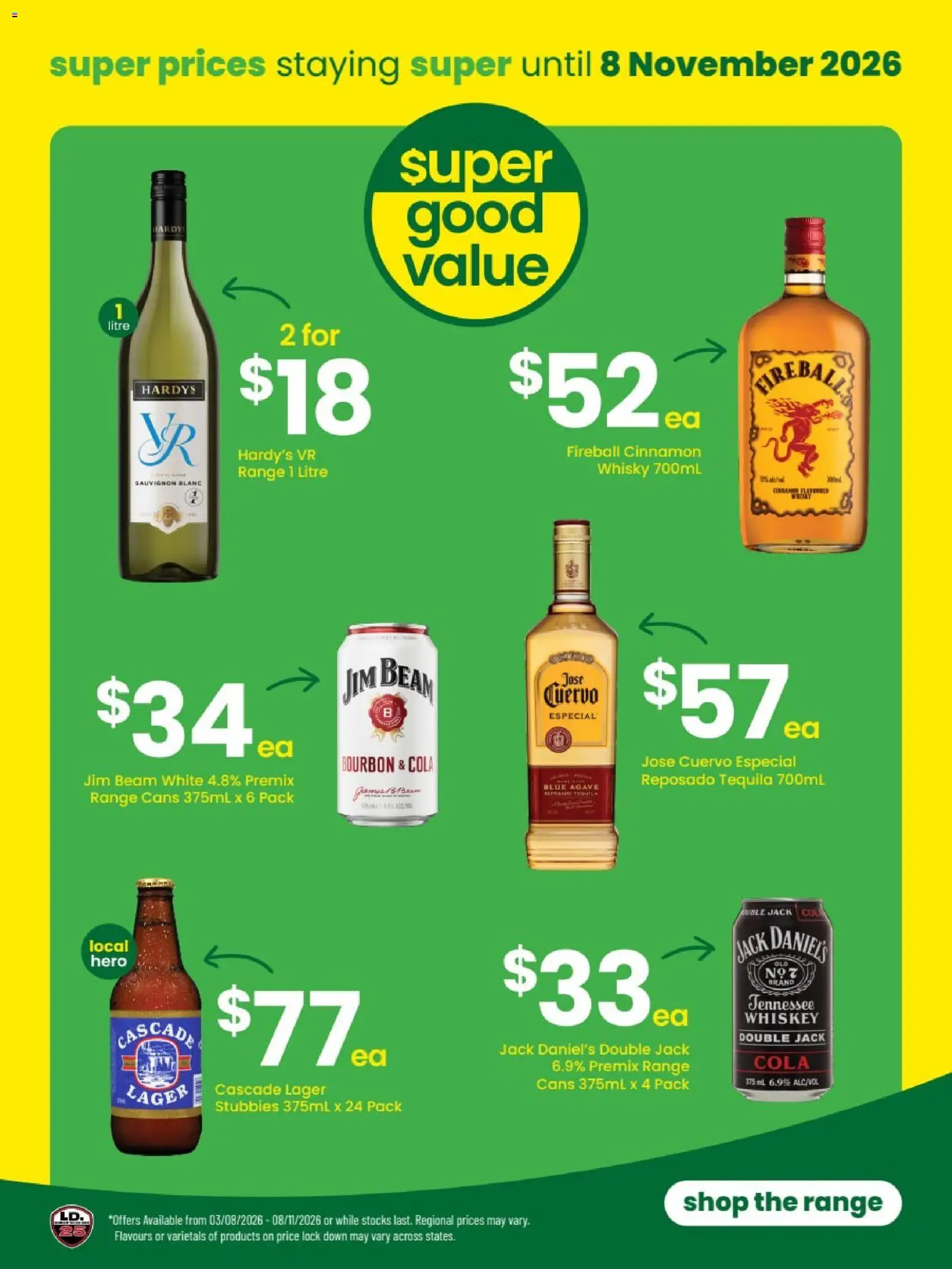 The Bottle-O catalogue - valid from 31/08/2026 | Page: 3 | Products: Jim Beam, Bourbon, Whiskey, Jack Daniel’s