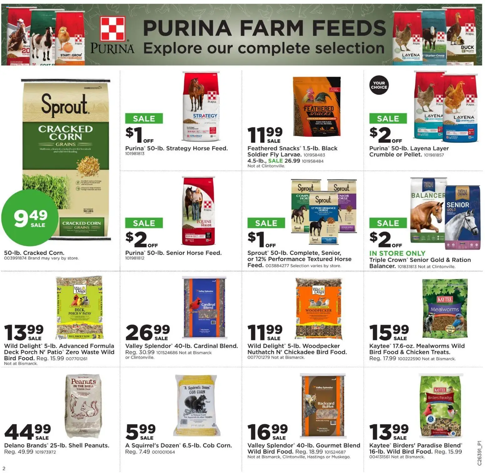 Mills Fleet Farm Weekly Ad - valid from 09/21/2026 | Page: 3 | Products: Corn, Grains, Chicken, Snacks