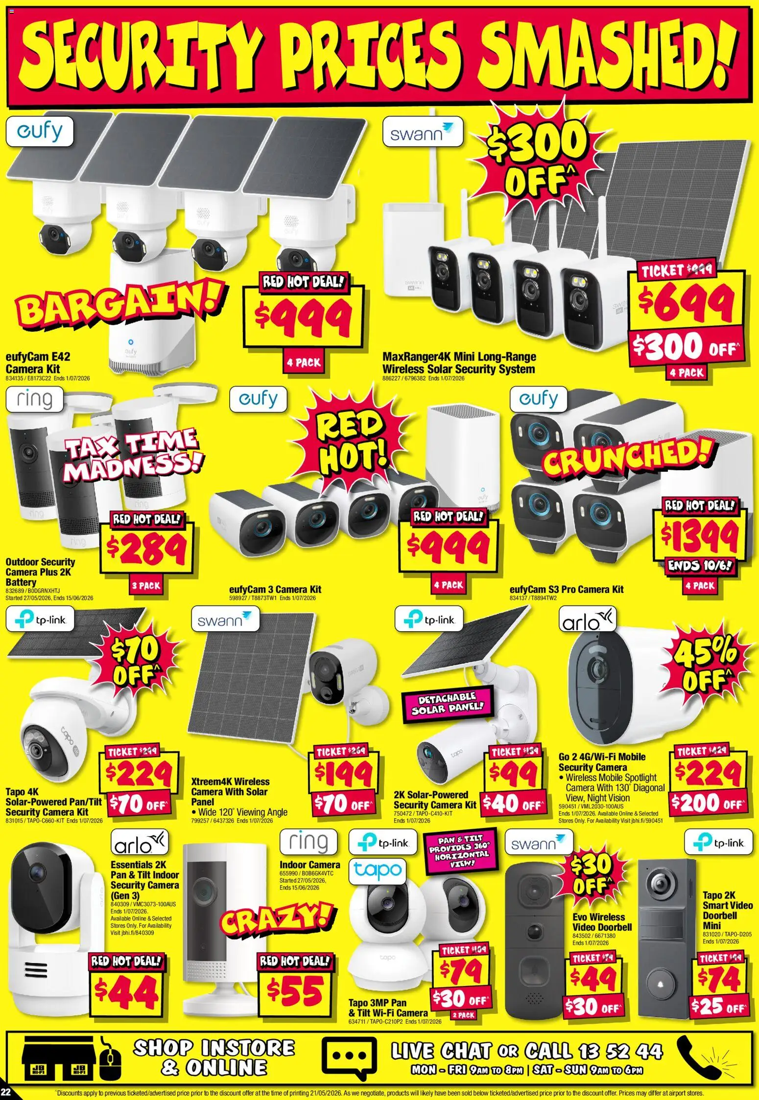 JB Hi-Fi catalogue - valid from 04.06.2026 | Page: 22 | Products: Battery, Doorbell, Camera, Mobile