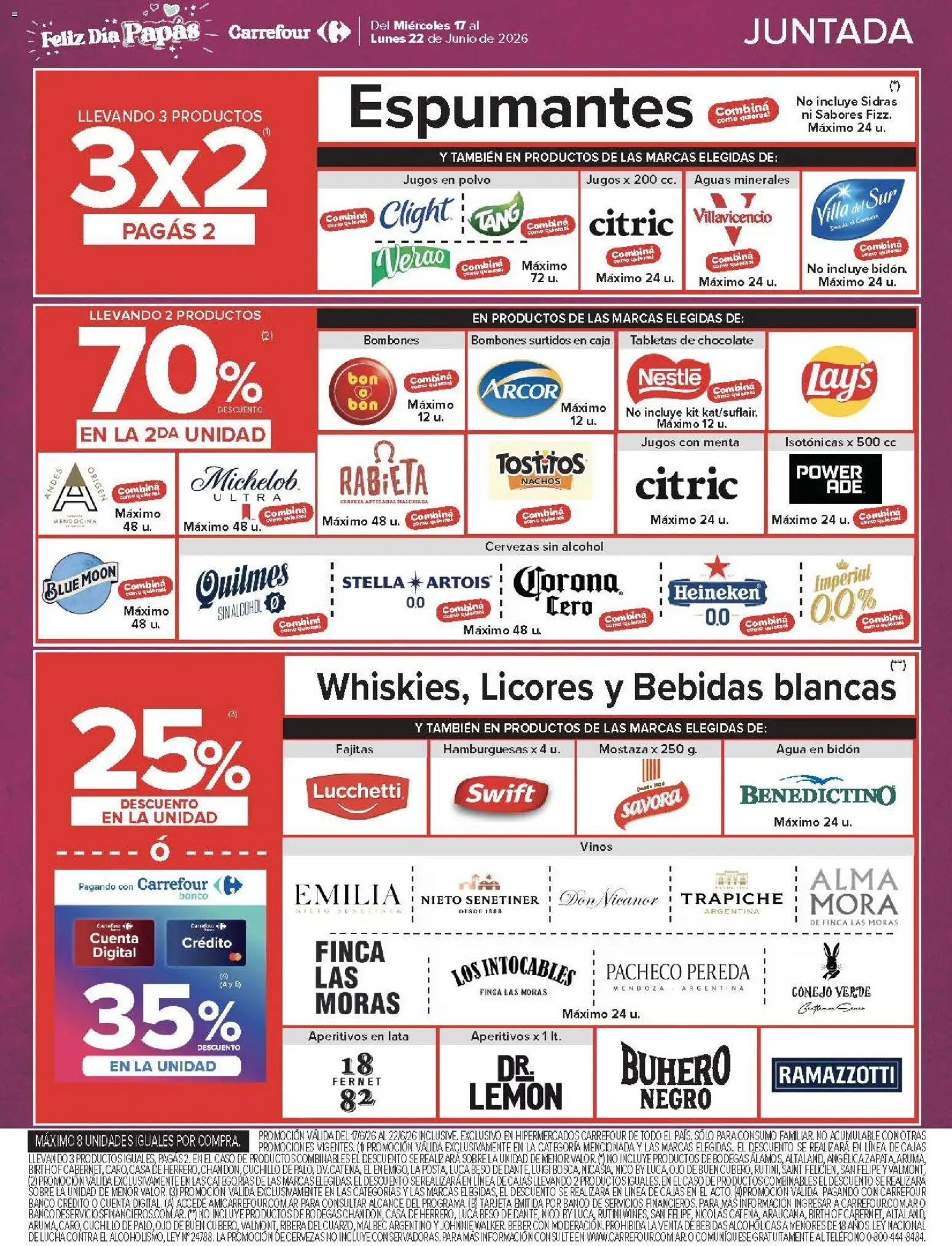 Carrefour - Carrefour Hiper │ válido desde el 17.06.2026 | Página: 3 | Productos: Bombones, Caja, Fernet, Agua