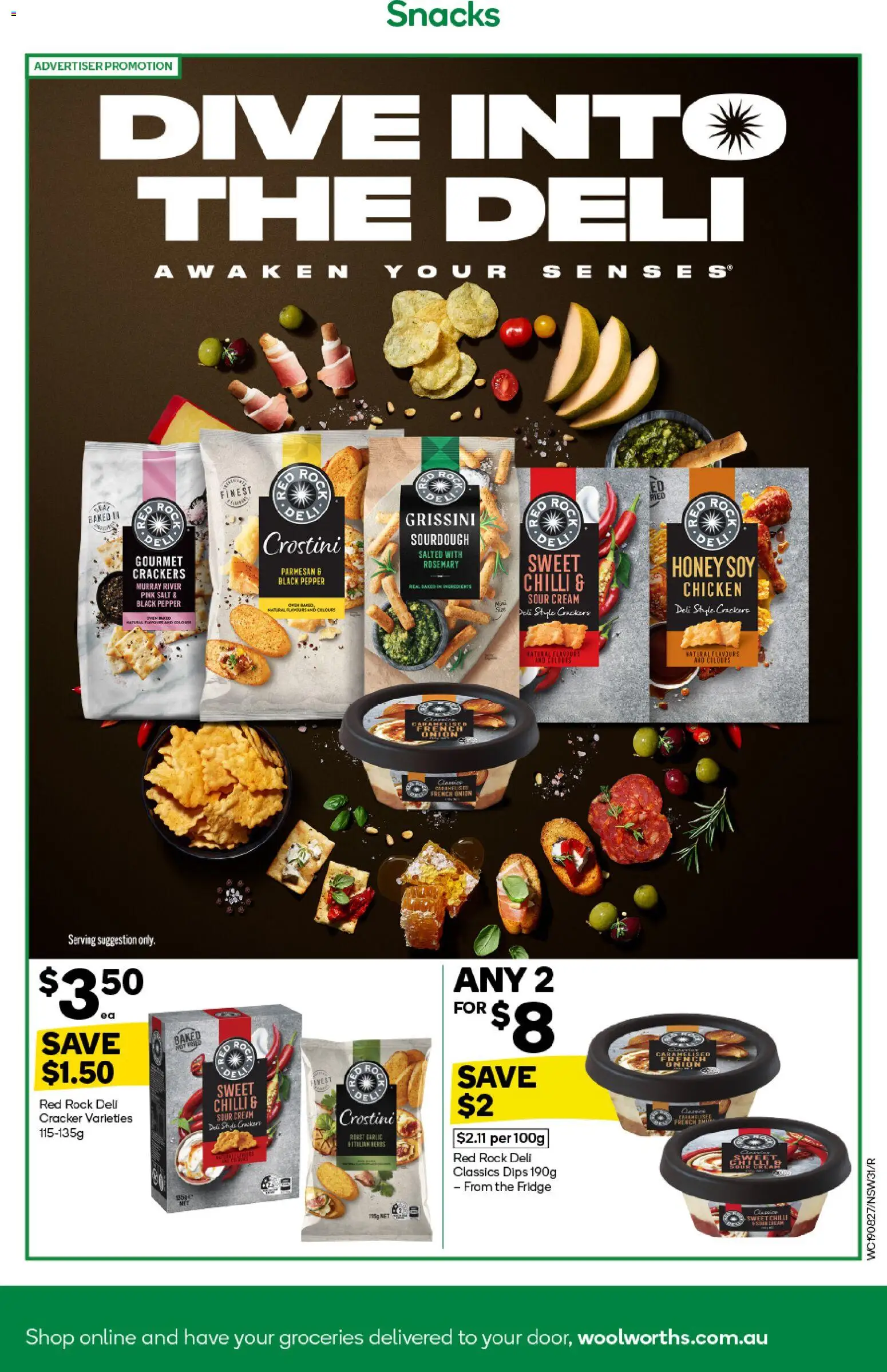 Woolworths catalogue - valid from 19/08/2026 | Page: 31 | Products: Crackers, Honey, Sour cream, Pepper