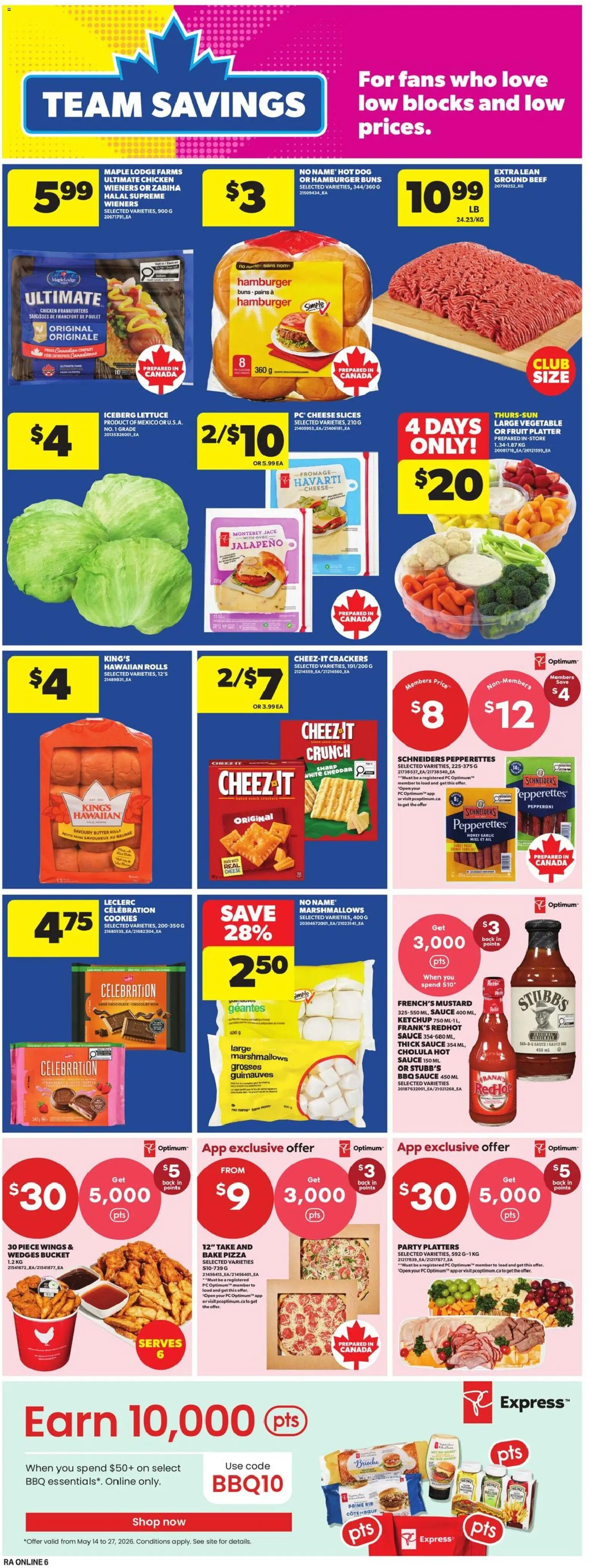 Atlantic Superstore flyer valid from 14.05.2026 | Page: 15 | Products: Beef, Ketchup, Cheese, Chicken
