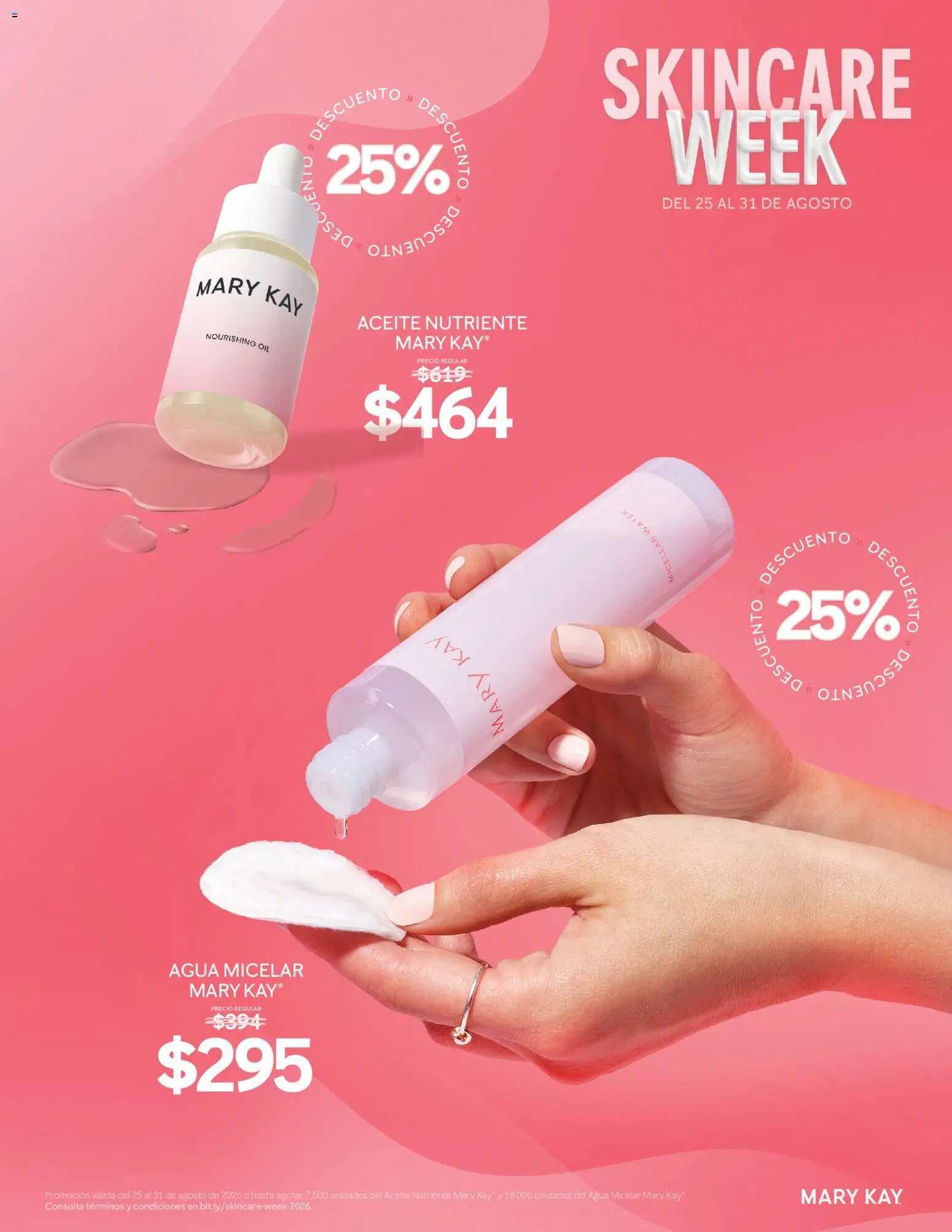 Nuevas ofertas de Mary Kay válidas en toda la República Mexicana desde el 25/08/2026. ¡Encuentra las mejores ofertas en Catálogo Mary Kay Skincare Week! | Página: 3 | Productos: Agua, Aceite, Agua micelar