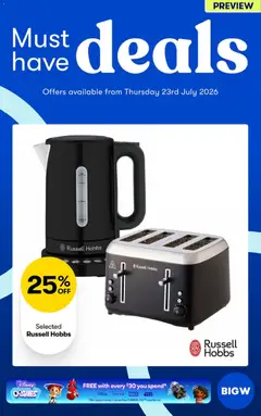 Preview of Big W Must Have Deals PREVIEW - valid from 23/07/2026