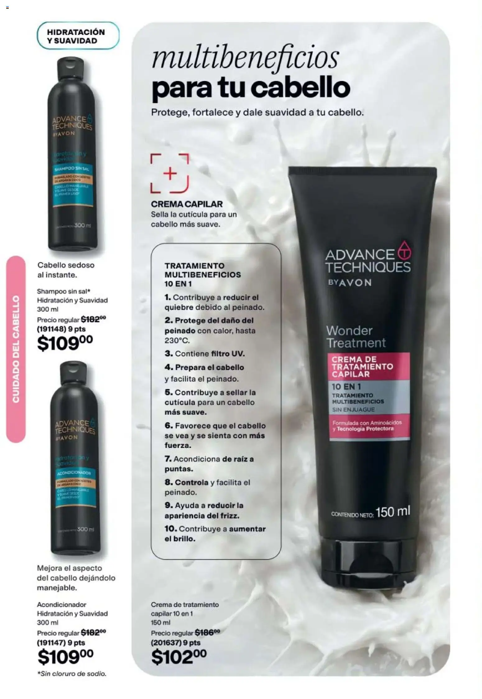 Nuevas ofertas de AVON válidas en toda la República Mexicana desde el 21/08/2026. ¡Encuentra las mejores ofertas en AVON campaña 13 2026! | Página: 152 | Productos: Crema, Acondicionador