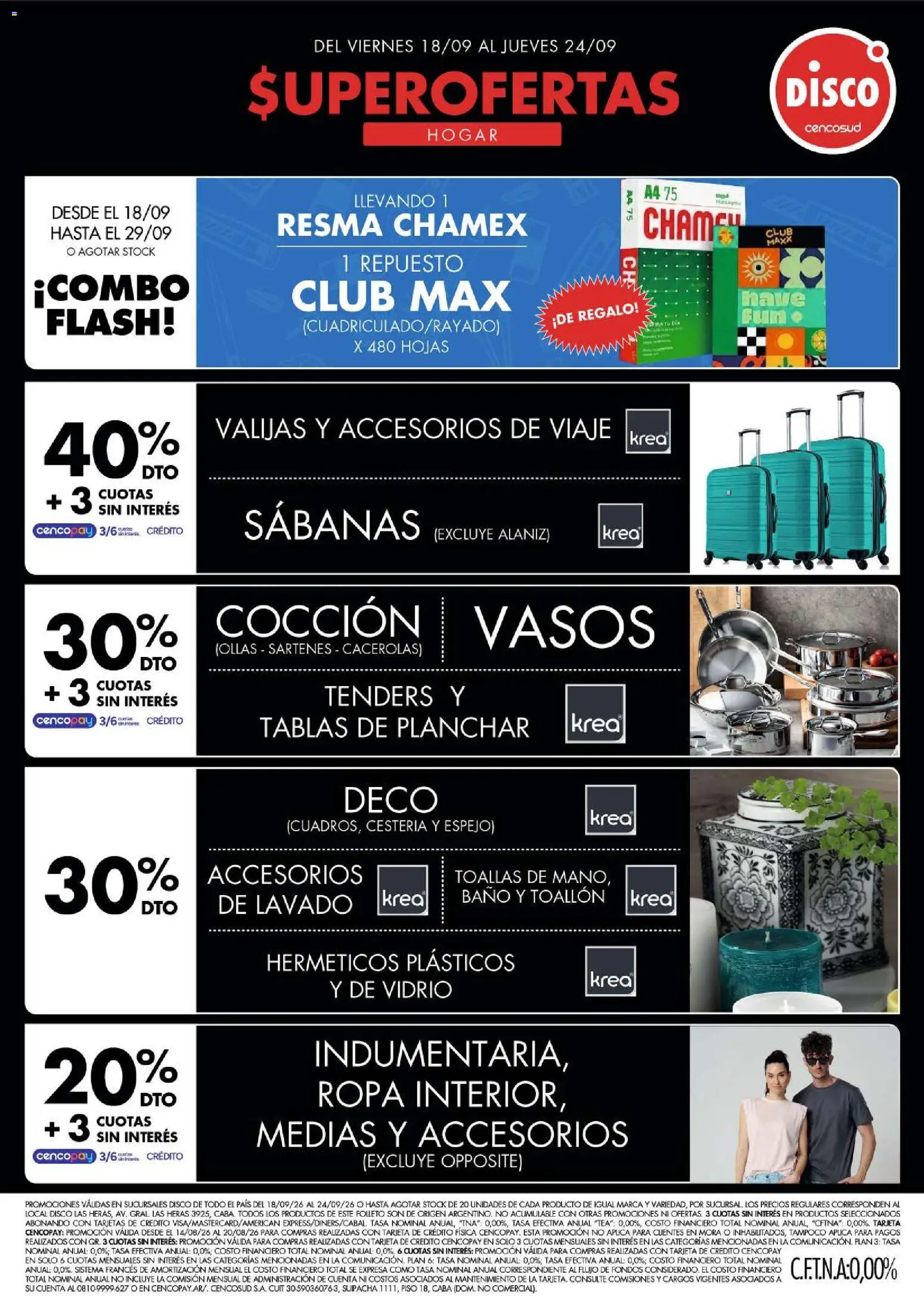 Disco - Ofertas | Electro, T. Libre y más │ válido desde el 18/09/2026 | Página: 3 | Productos: Sabanas, Toallas, Espejo, Ropa