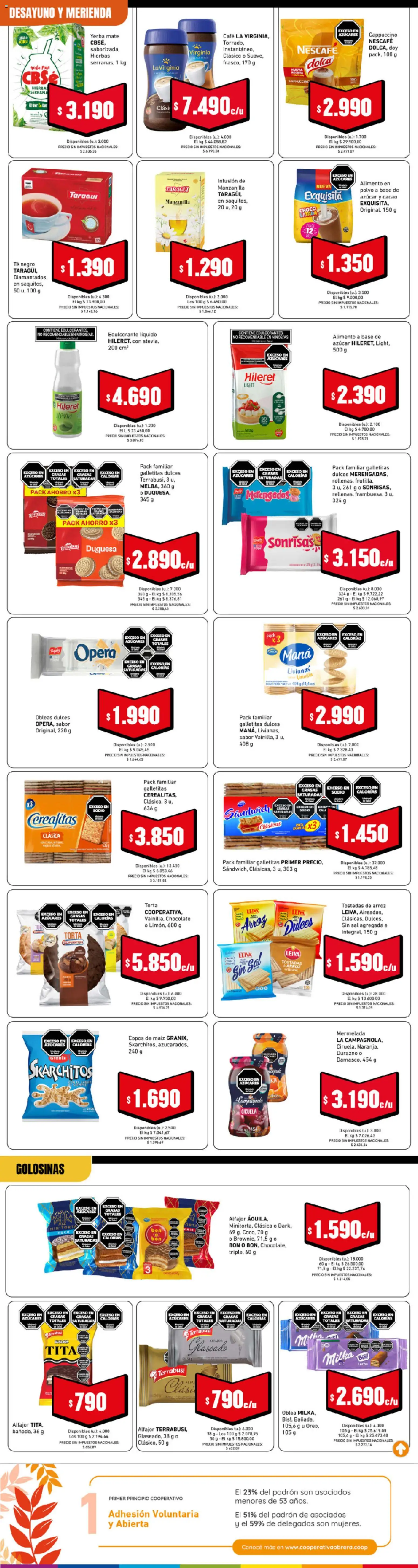 Cooperativa Obrera catálogo │ válido desde el 10/09/2026 | Página: 2 | Productos: Hierbas, Mate, Polvo, Arroz