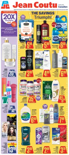 Preview of Jean Coutu weekly flyer from shop Jean Coutu valid from Sep 3, 2026