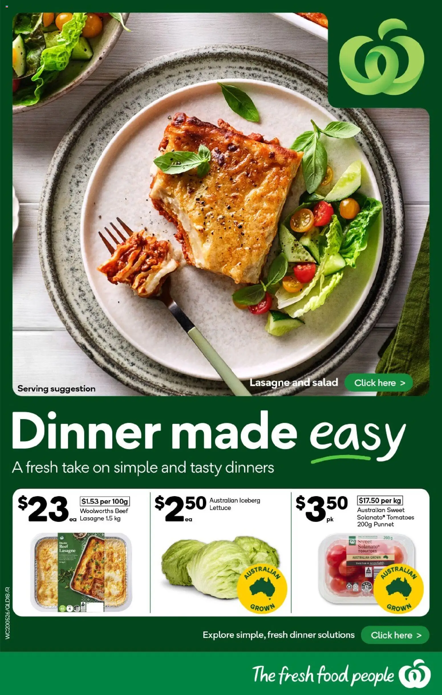 Woolworths catalogue - valid from 20.05.2026 | Page: 18 | Products: Tomatoes, Beef, Salad