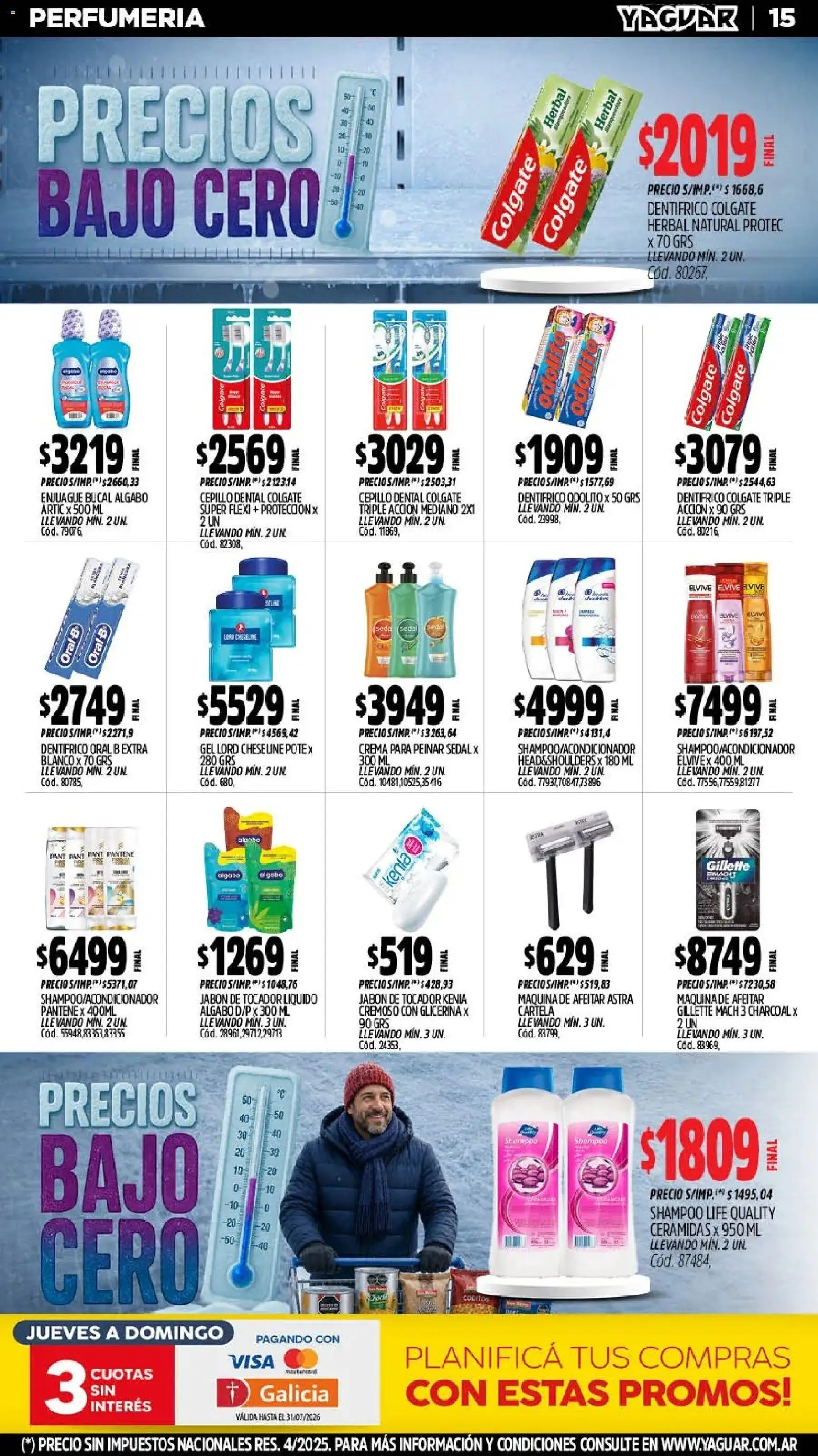 Yaguar - Oferta Semanal Mar del Plata │ válido desde el 20/07/2026 | Página: 15 | Productos: Cepillo, Shampoo, Jabón, Crema