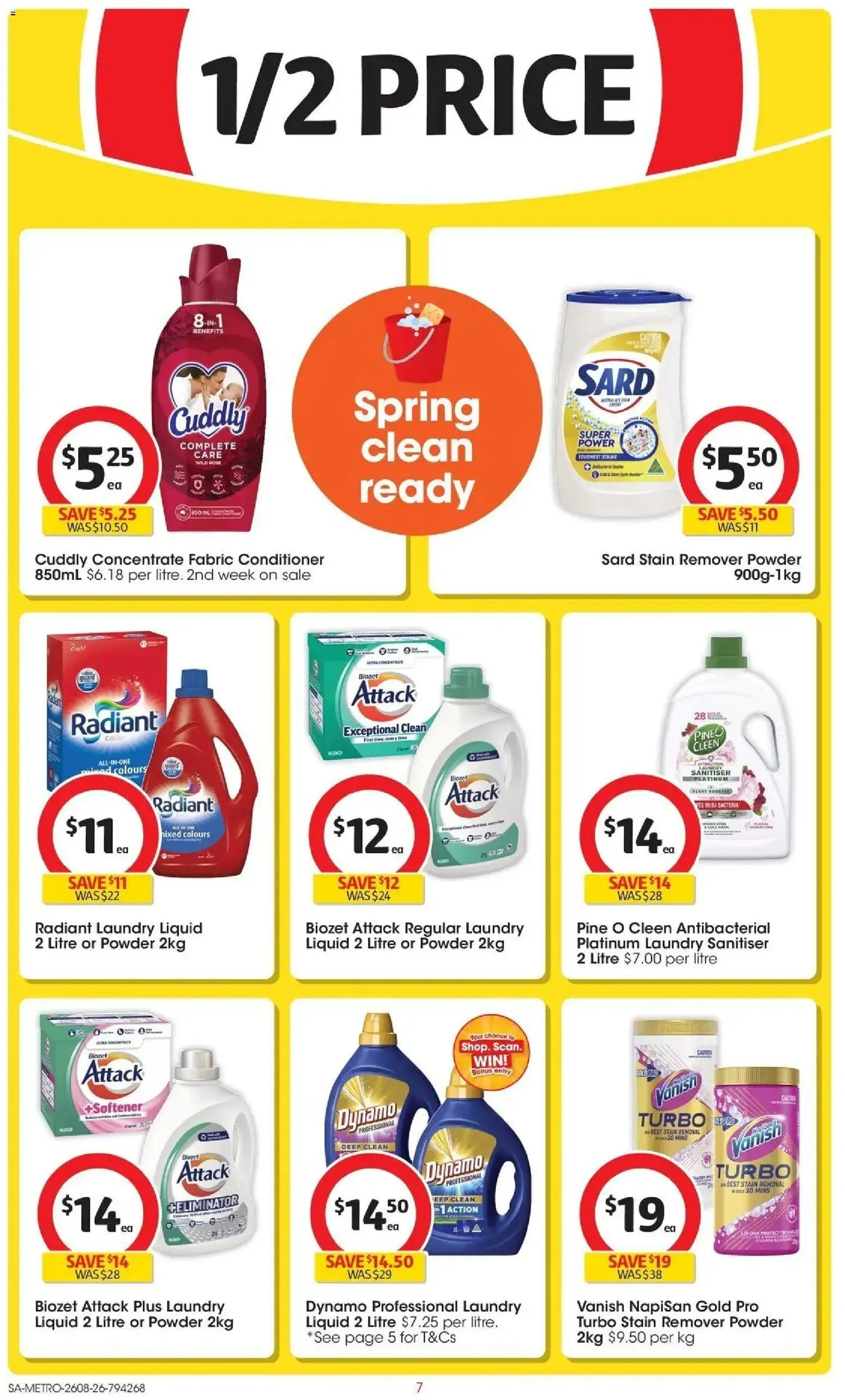 ﻿Coles catalogue valid from 26/08/2026 > Online Australia | Page: 7 | Products: Powder, Conditioner, Stain remover, Laundry