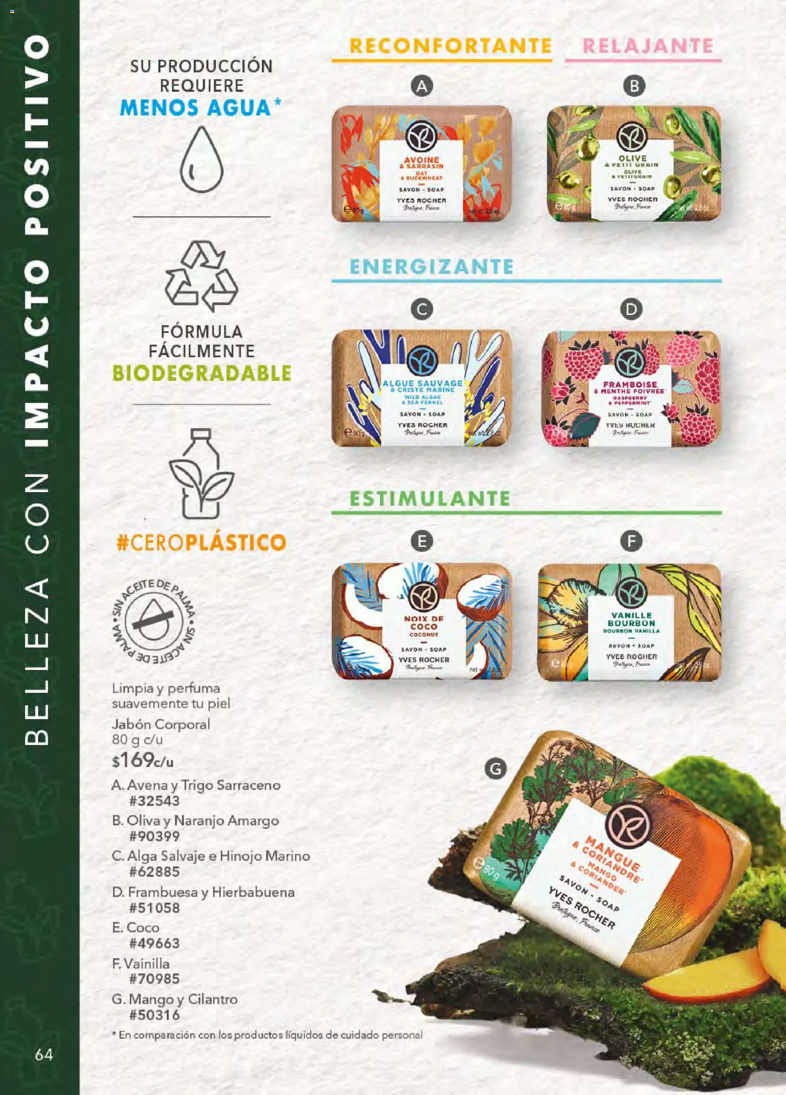 Nuevas ofertas de Yves Rocher válidas en toda la República Mexicana desde el 21.04.2026. ¡Encuentra las mejores ofertas en Yves Rocher campaña 6 2026! | Página: 64 | Productos: Avena, Hinojo, Agua, Aceite