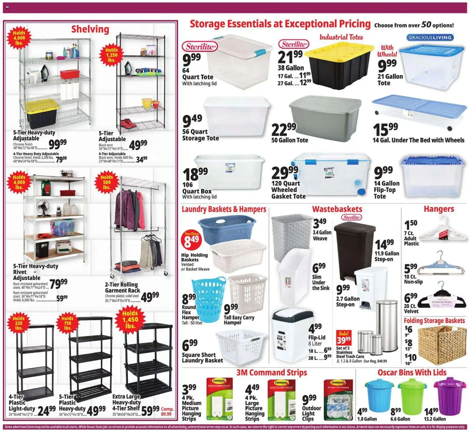 Ocean State Job Lot Weekly Ad - valid from 30.04.2026 | Page: 16 | Products: Shelf, Box, Basket, Gasket
