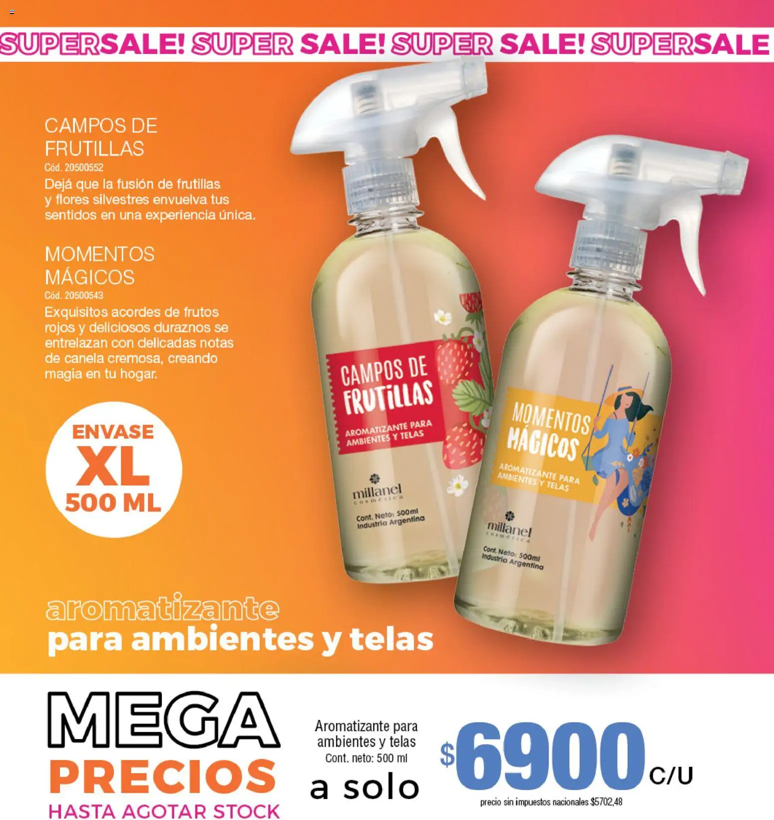 Millanel - Catálogo │ válido desde el 20/07/2026 | Página: 116 | Productos: Frutos rojos, Flores, Frutillas, Duraznos