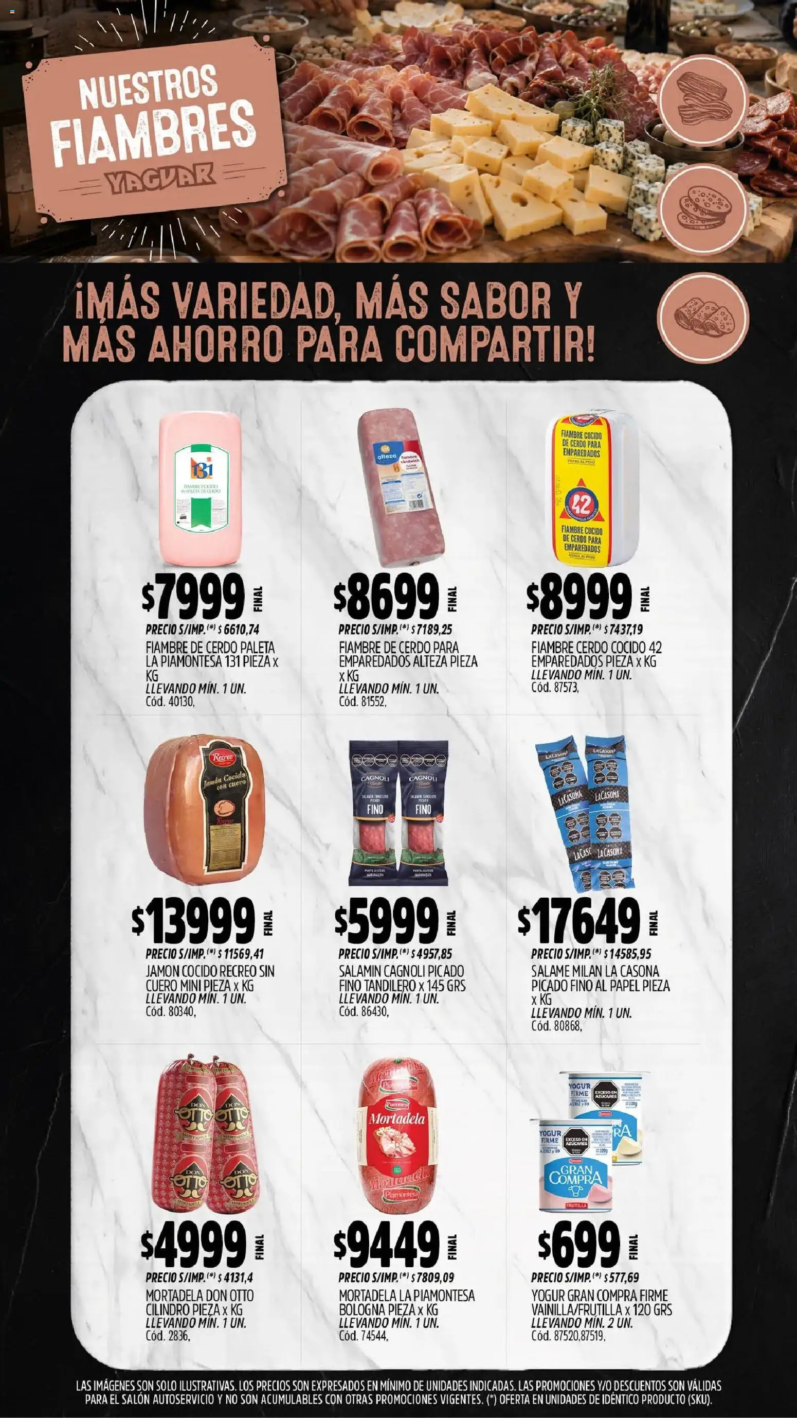 Yaguar - Oferta Semanal Neuquen │ válido desde el 31/08/2026 | Página: 9 | Productos: Frutilla, Yogur, Jamón, Salame