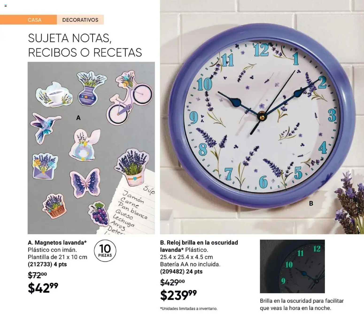 Nuevas ofertas de AVON válidas en toda la República Mexicana desde el 31/07/2026. ¡Encuentra las mejores ofertas en AVON Casa & Estilo 12 2026! | Página: 76 | Productos: Lechuga, Pan, Arroz, Reloj