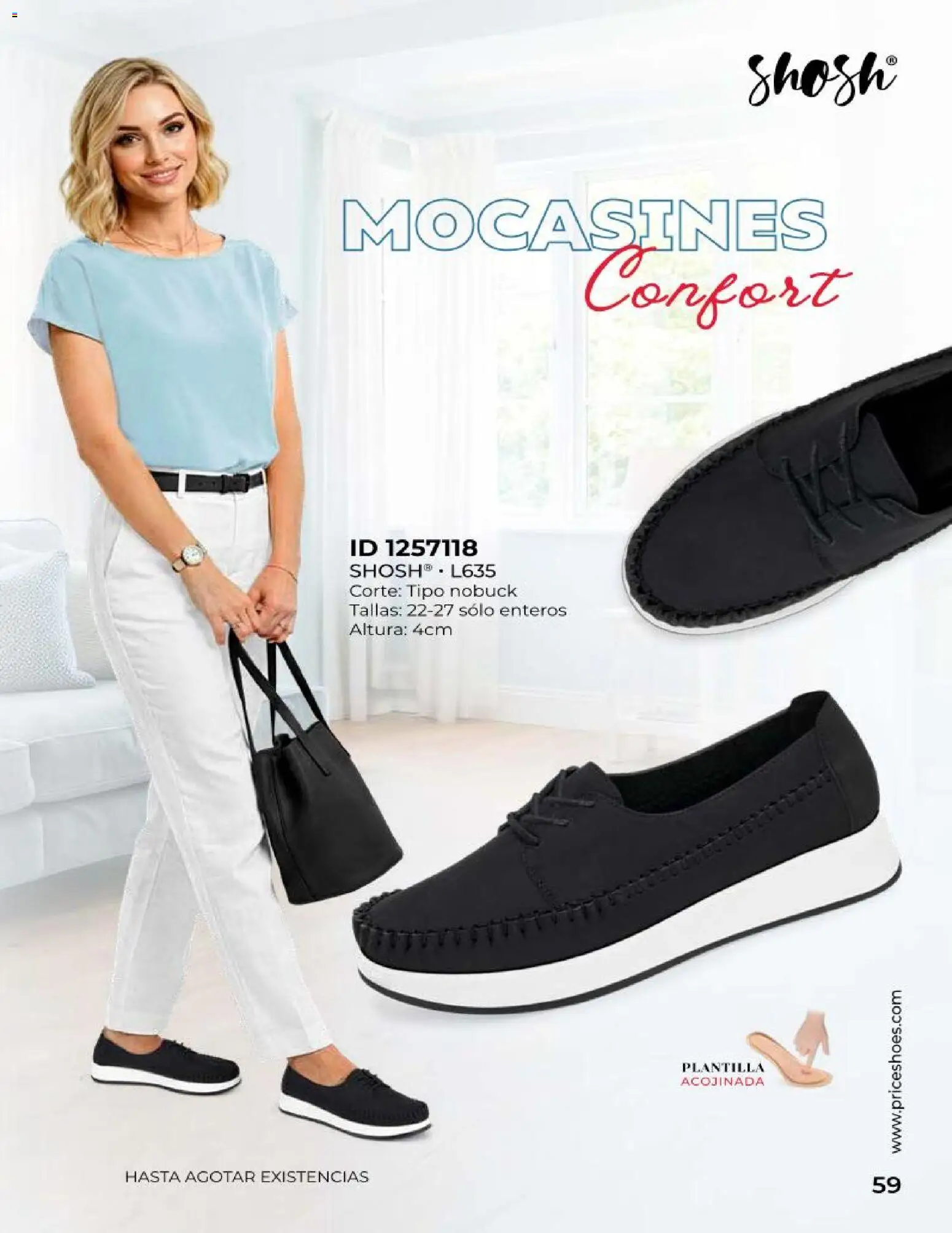 Nuevas ofertas de Price Shoes válidas en toda la República Mexicana desde el 24/08/2026. ¡Encuentra las mejores ofertas en Price Shoes catálogo Confort! | Página: 59 | Productos: Mocasines