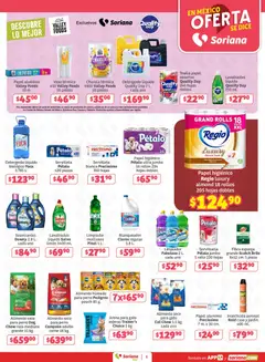 Vista previa de Soriana folleto, nuevo folleto de la tienda, válido en México a partir del 31/07/2026 | Página: 5 | Productos: Detergente, Limón, Limpiador, Toalla