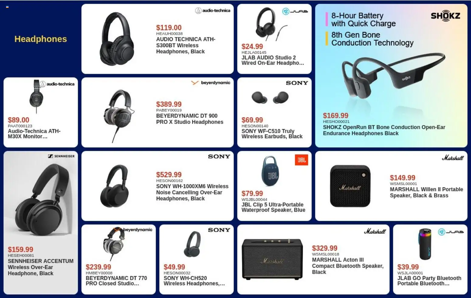Canada Computers flyer valid from Sep 8, 2026 | Page: 6 | Products: Monitor, Audio, Headphones, Battery