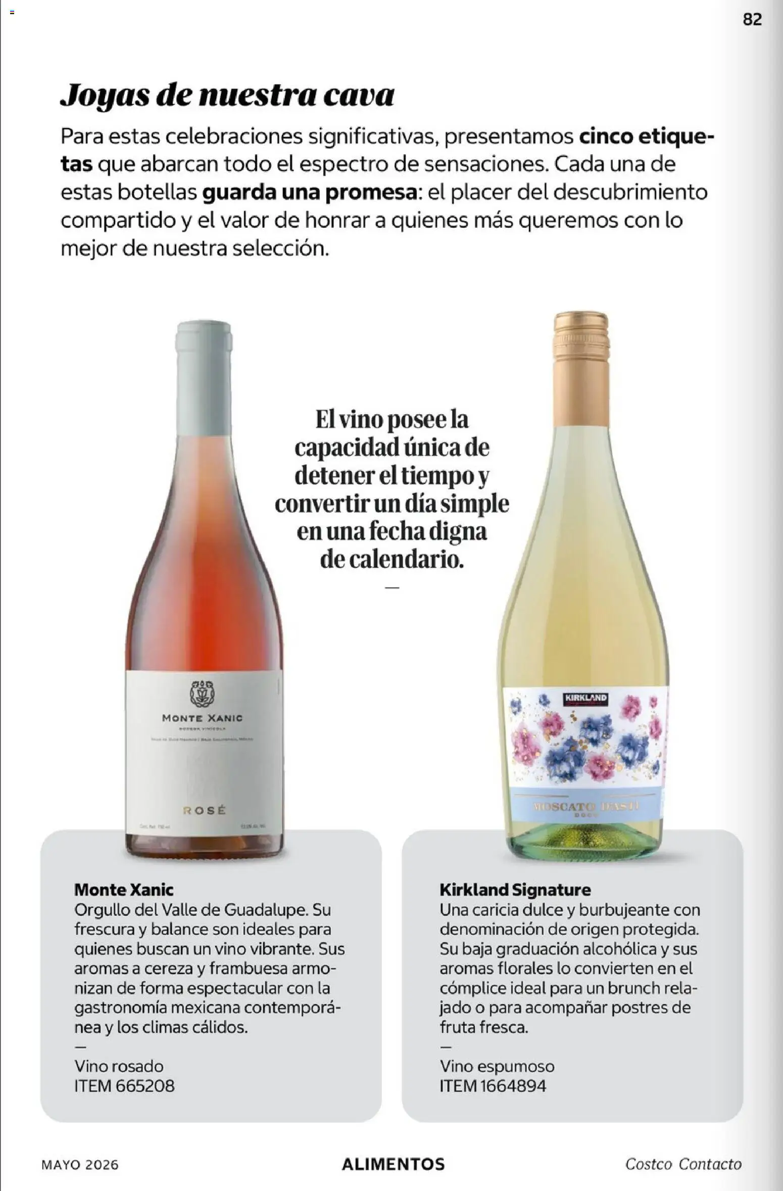 Nuevas ofertas de Costco válidas en toda la República Mexicana desde el 01.05.2026. ¡Encuentra las mejores ofertas en Costco Revista Mayo 2026! | Página: 82 | Productos: Cava, Vino