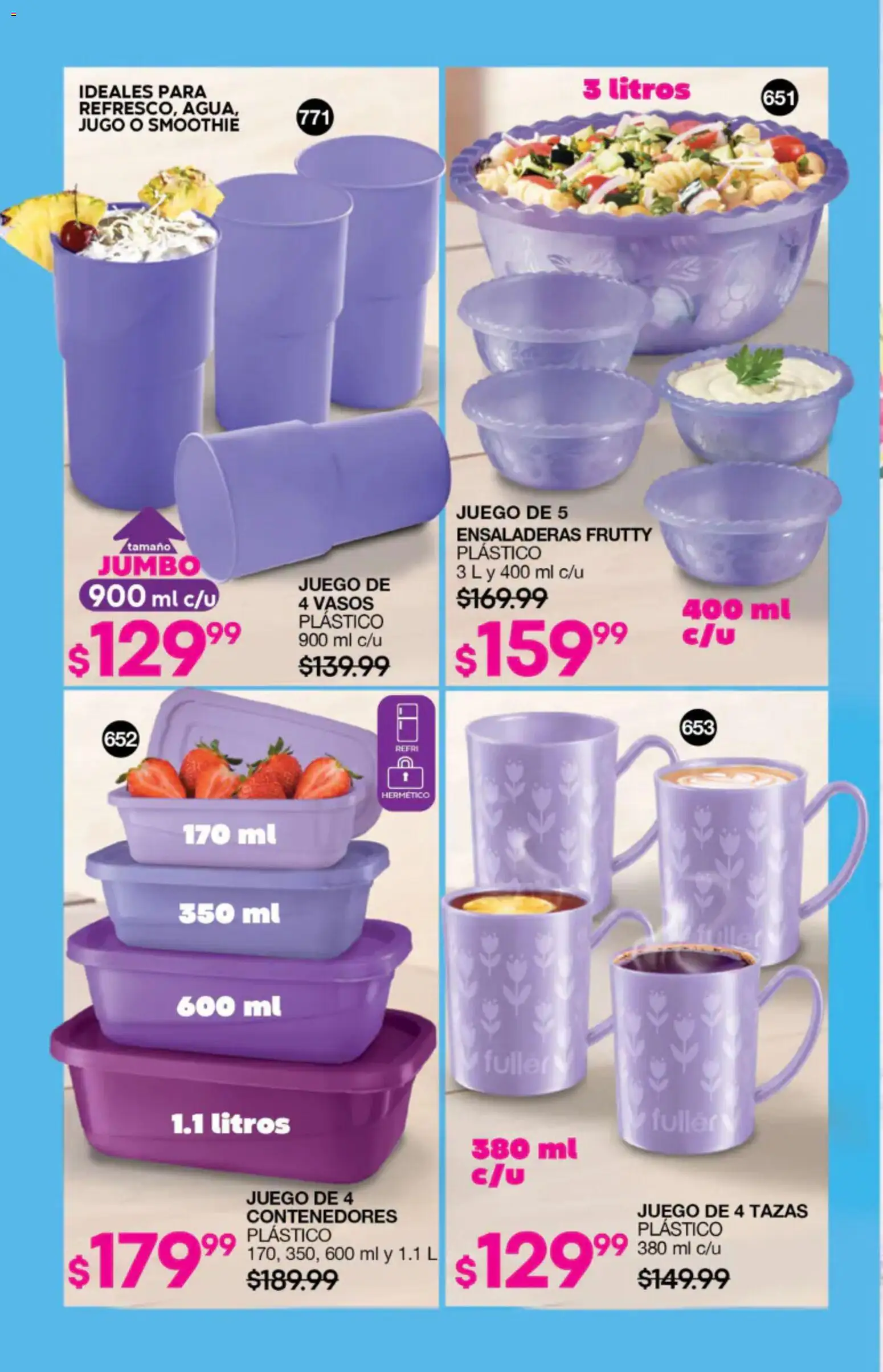 Nuevas ofertas de Fuller válidas en toda la República Mexicana desde el 27/05/2026. ¡Encuentra las mejores ofertas en Fuller campaña 4 2026! | Página: 198 | Productos: Jugo, Juego, Vasos