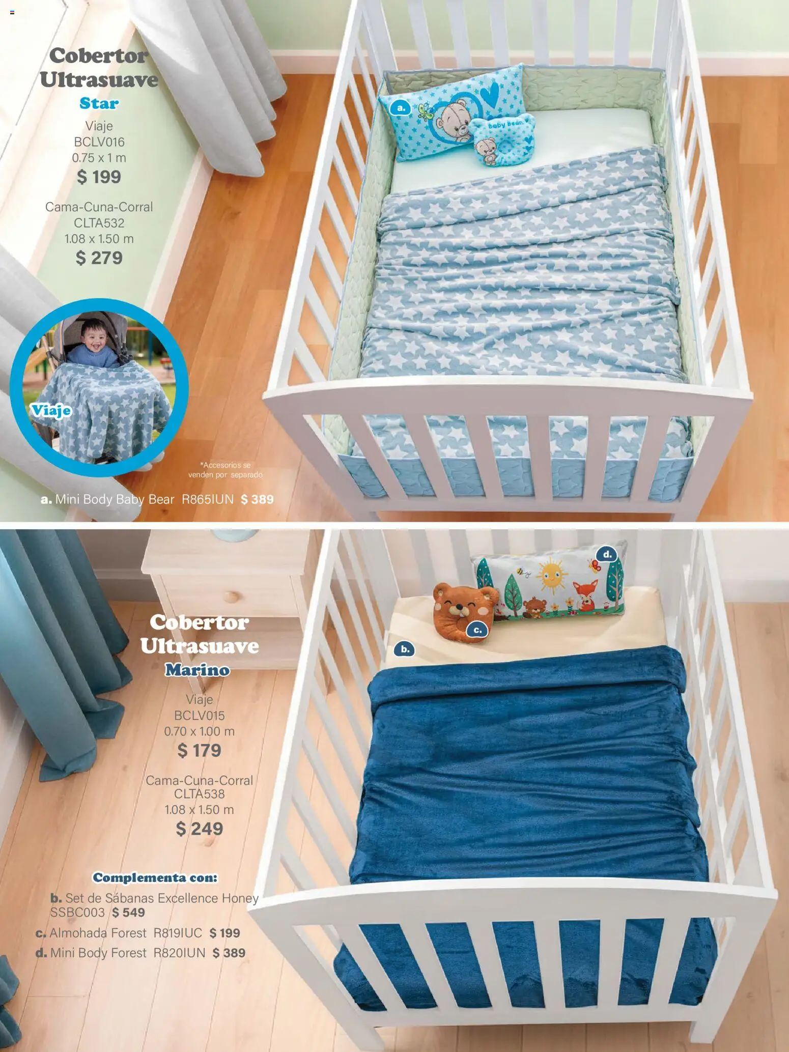 Nuevas ofertas de Colchas Concord válidas en toda la República Mexicana desde el 01/02/2026. ¡Encuentra las mejores ofertas en Colchas Concord catálogo Baby! | Página: 39 | Productos: Cobertor, Almohada, Body, Sabanas