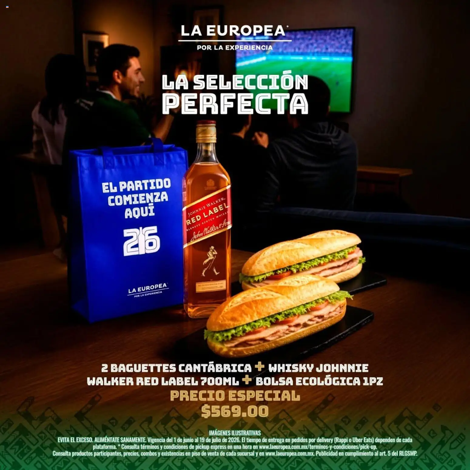 Nuevas ofertas de La Europea válidas en toda la República Mexicana desde el 01.06.2026. ¡Encuentra las mejores ofertas en La Europea catálogo La selección perfecta! | Página: 3 | Productos: Bolsa, Whisky