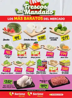Vista previa de Soriana Frescos del Mandado Mercado: Sonora y Sinaloa, nuevo folleto de la tienda, válido en México a partir del 09.06.2026