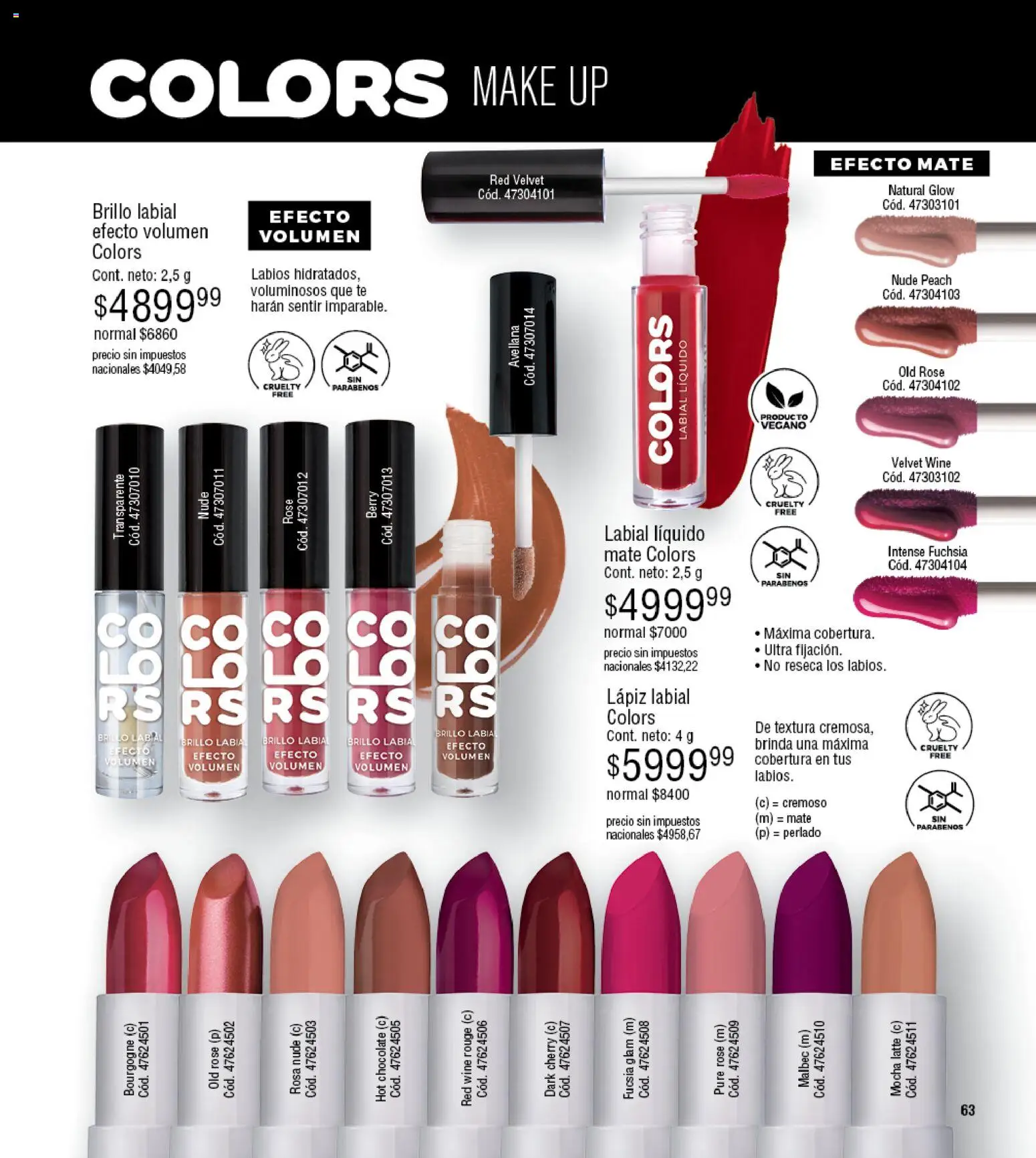 Millanel - Catálogo │ válido desde el 27.04.2026 | Página: 63 | Productos: Mate, Lápiz labial, Chocolate, Té
