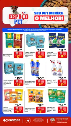Semar Supermercado ofertas Espaço Pet - Pré-Visualização do folheto da loja Semar Supermercado, válido de 17.04.2026 | Página: 1