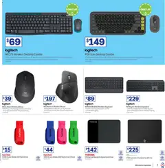 Preview of Officeworks catalogue - valid from 08/09/2026 | Page: 8 | Products: Battery, Desktop, Mouse, Keyboard