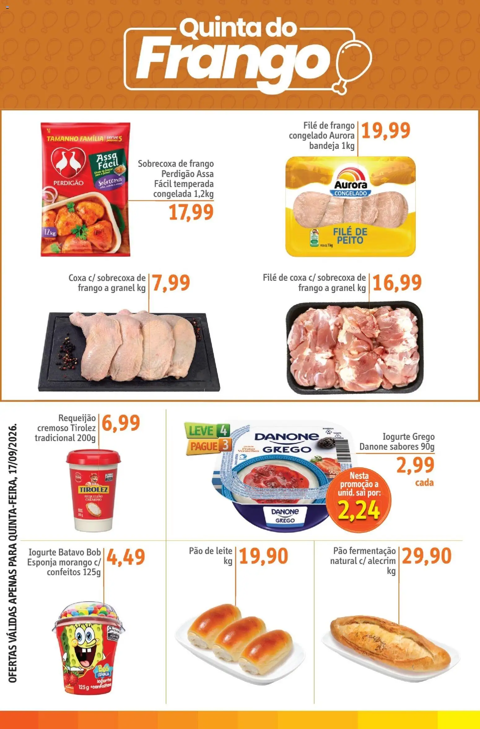 Sonda Folheto - válido de 17/09/2026 | Página: 2 | Produtos: Cebola, Esponja, Pão, Frango