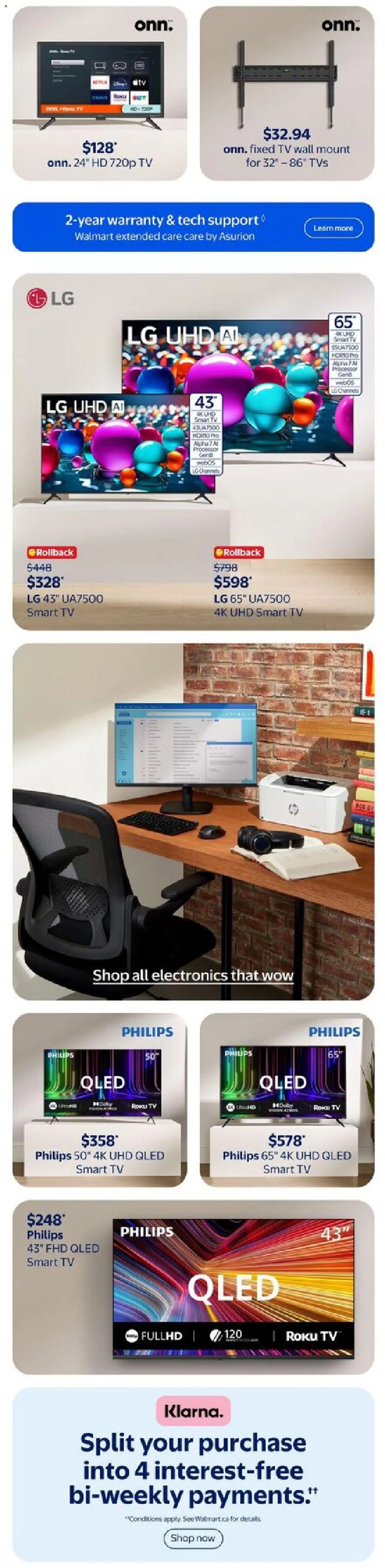 Walmart flyer valid from Jul 30, 2026 | Page: 5 | Products: Tv, Television