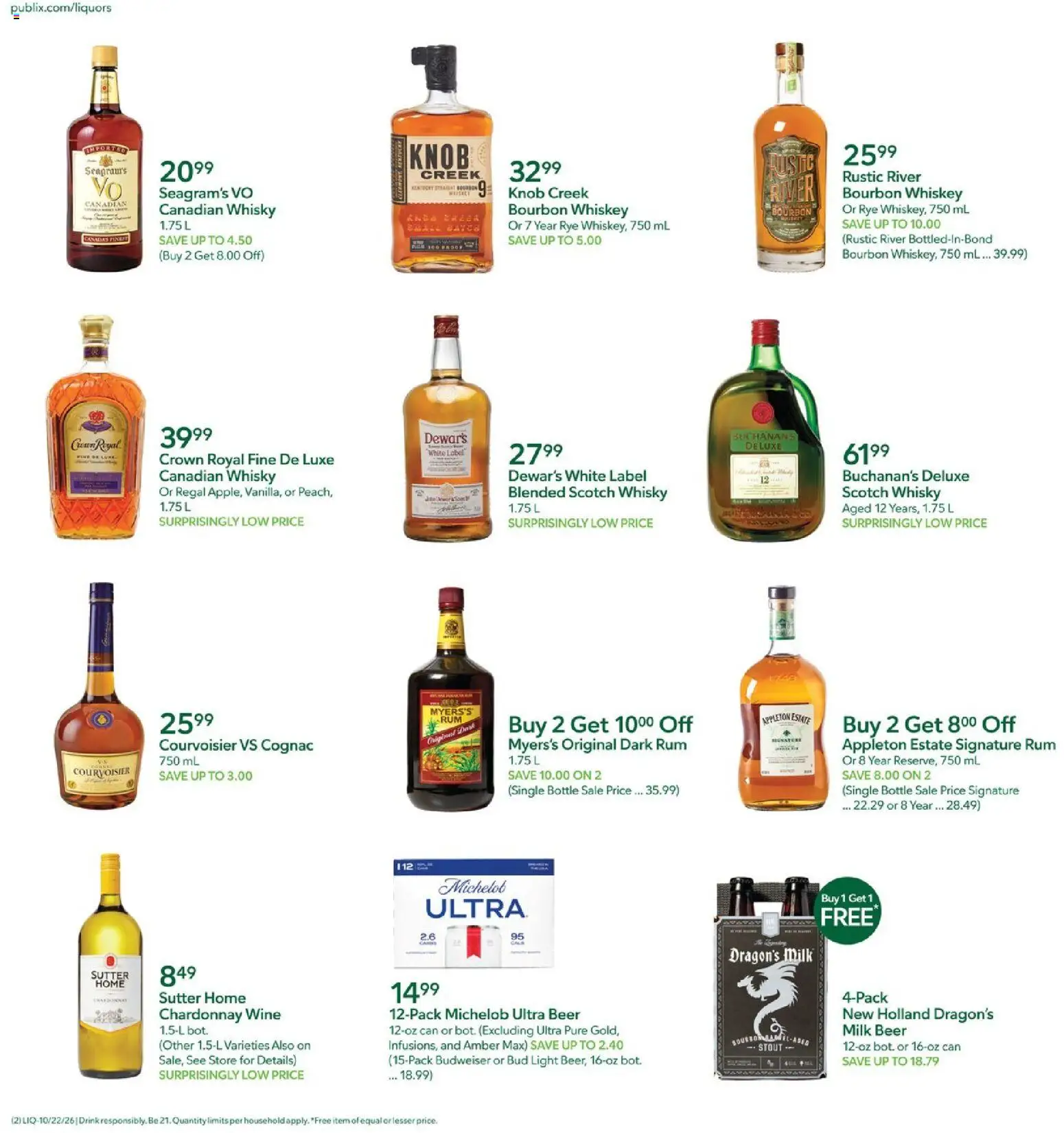 Publix Liquor Ad - valid from 10/22/2026 | Page: 2