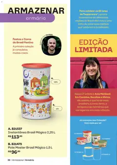 Tupperware catálogo Vitrine 08 - Pré-Visualização do folheto da loja Tupperware, válido de 01/08/2026 | Página: 26 | Produtos: Mesa, Armário