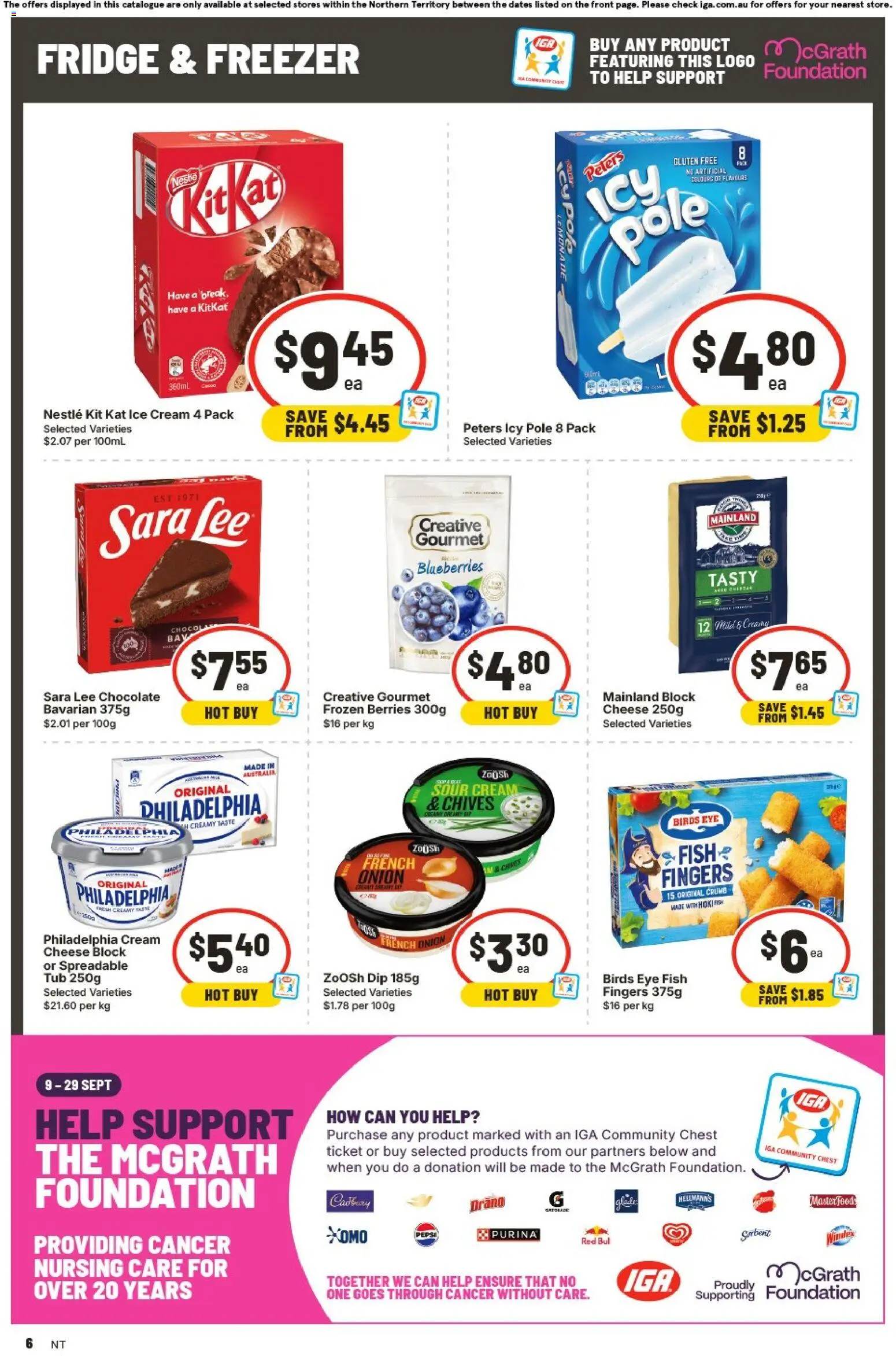 IGA catalogue - valid from 16/09/2026 | Page: 7 | Products: Ice, Foundation, Lemonade, Fridge