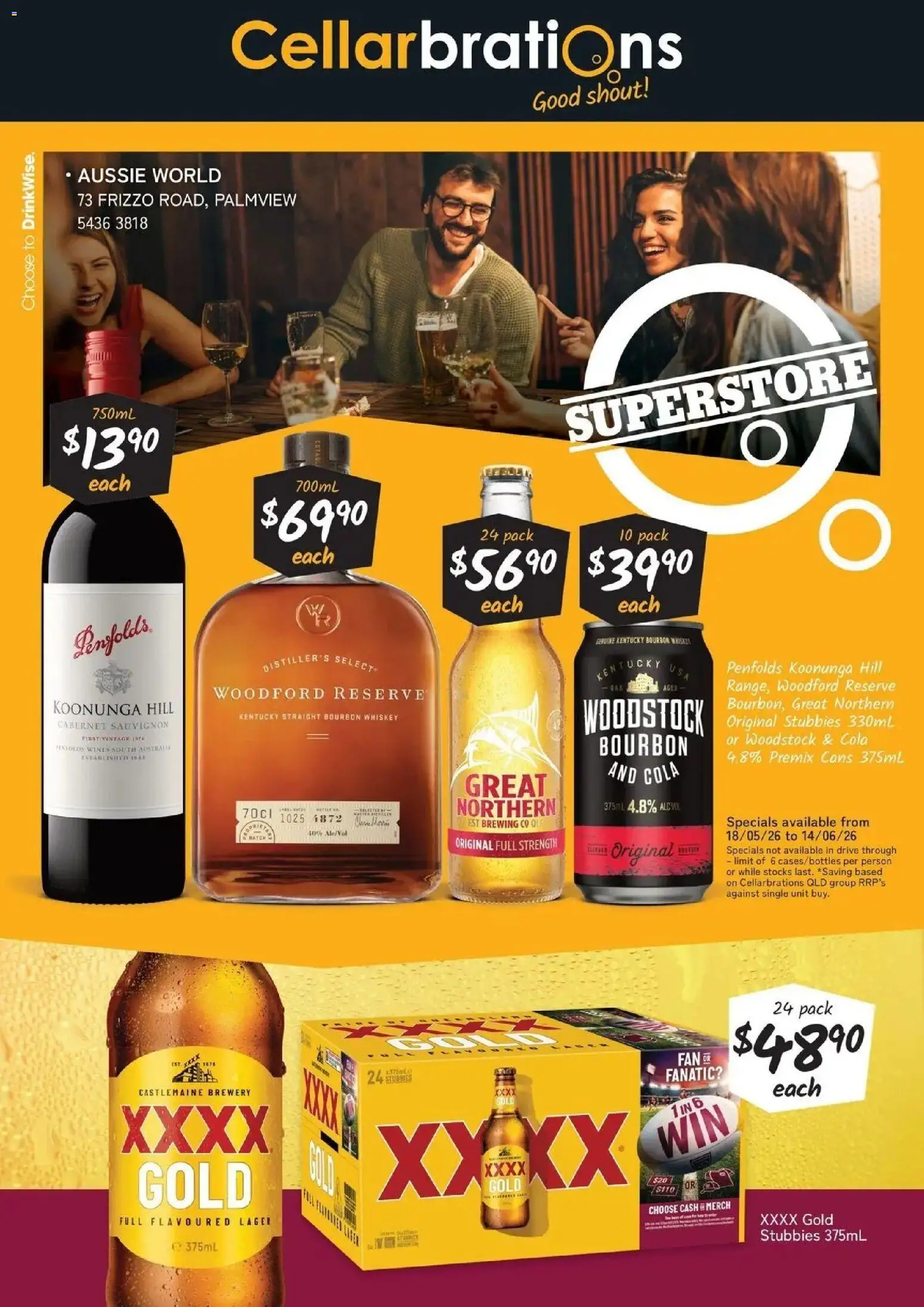 Cellarbrations catalogue - valid from 17.05.2026 | Page: 1 | Products: Bourbon, Whiskey, Fan