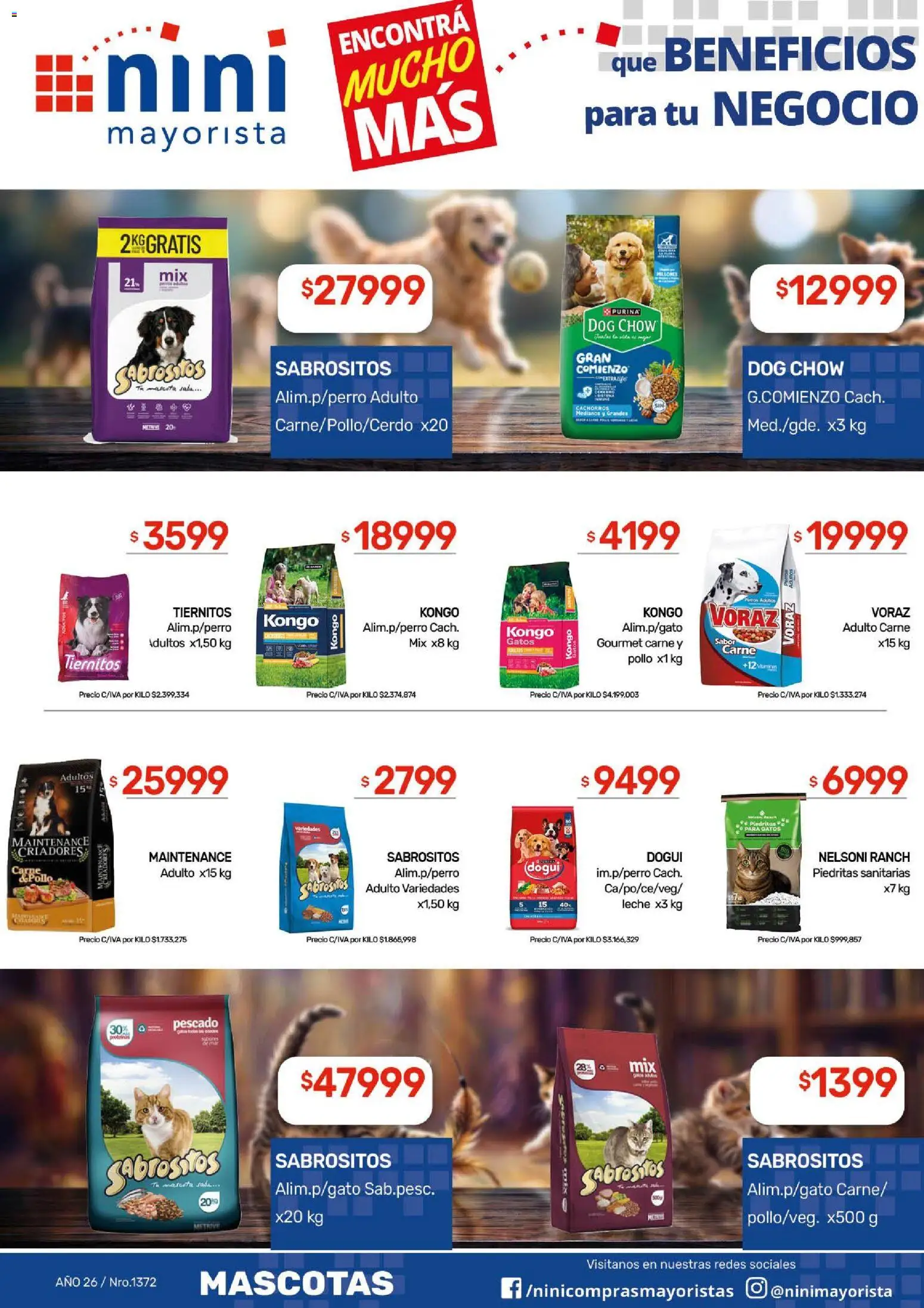 NINI Mayorista ofertas │ válido desde el 10/08/2026 | Página: 44 | Productos: Pollo, Pescado, Carne, Leche