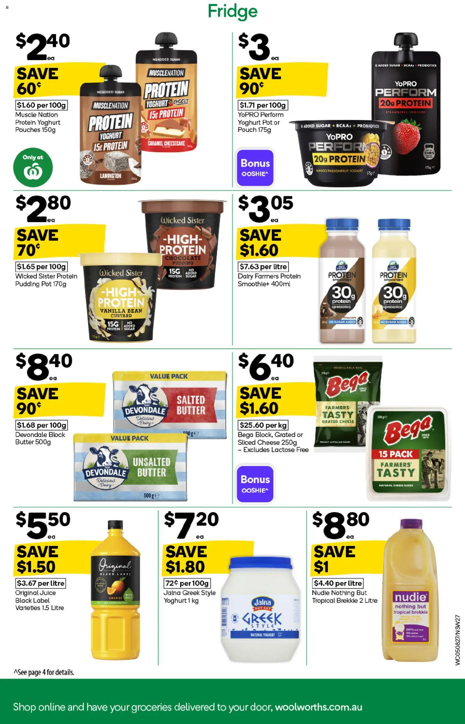 Woolworths catalogue - valid from 05/08/2026 | Page: 27 | Products: Protein, Juice, Smoothie, Vanilla