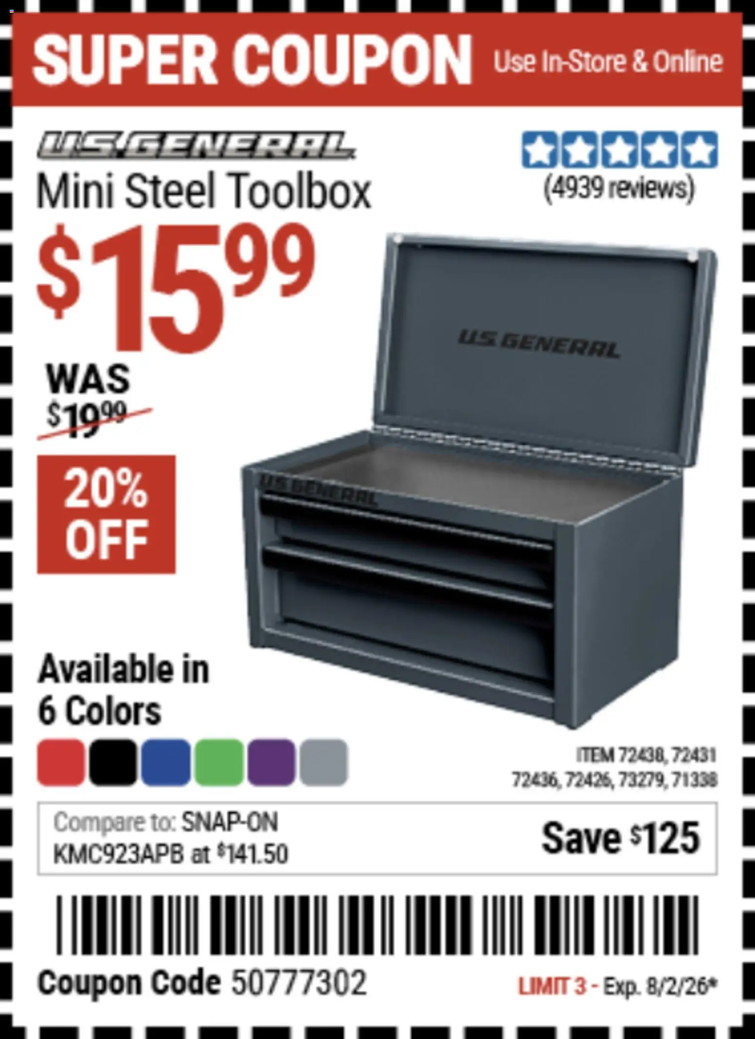 Harbor Freight Weekly Ad - valid from 07/20/2026 | Page: 27