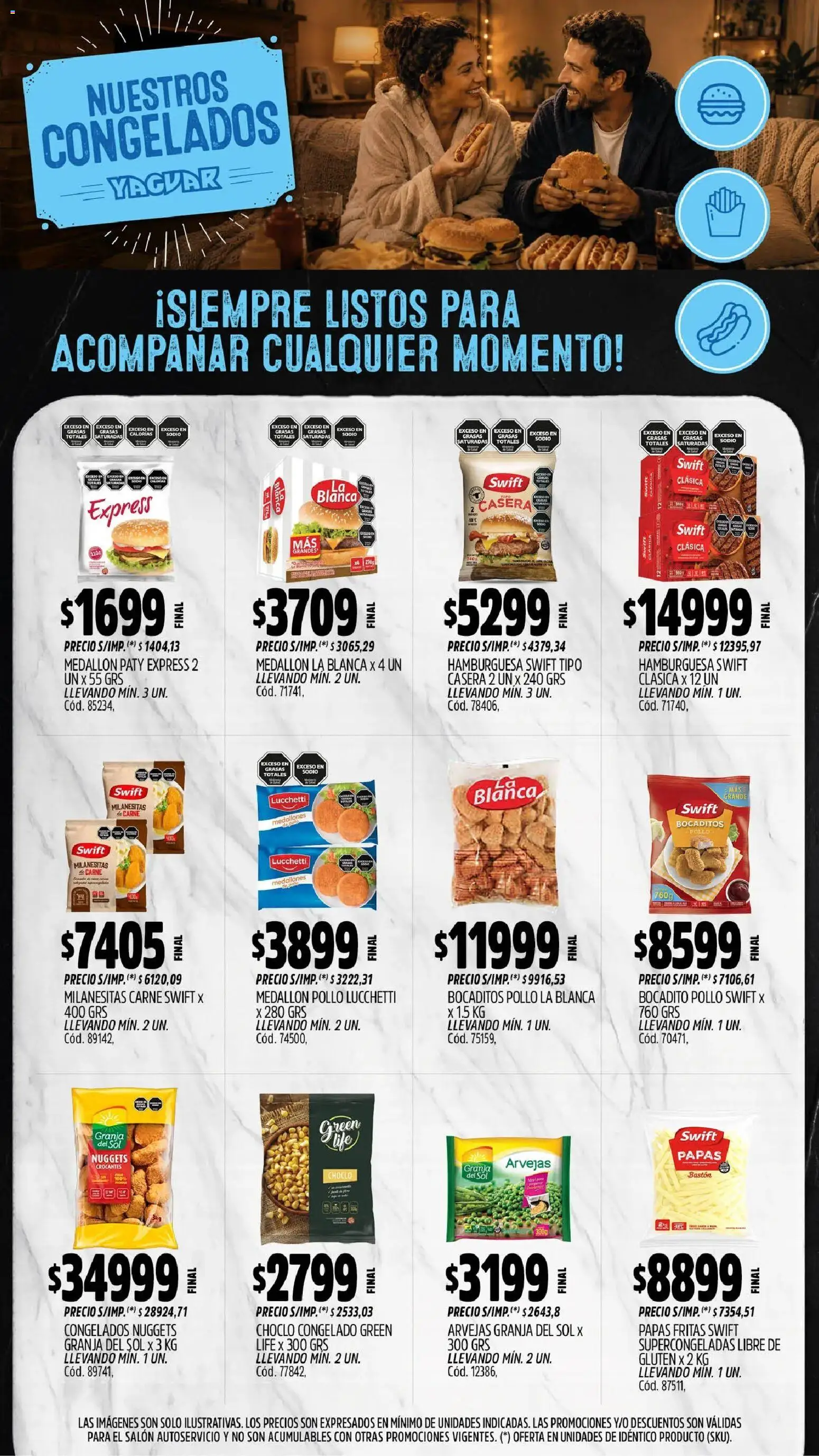 Yaguar catálogo │ válido desde el 31/08/2026 | Página: 11 | Productos: Pollo, Carne, Hamburguesa, Papas