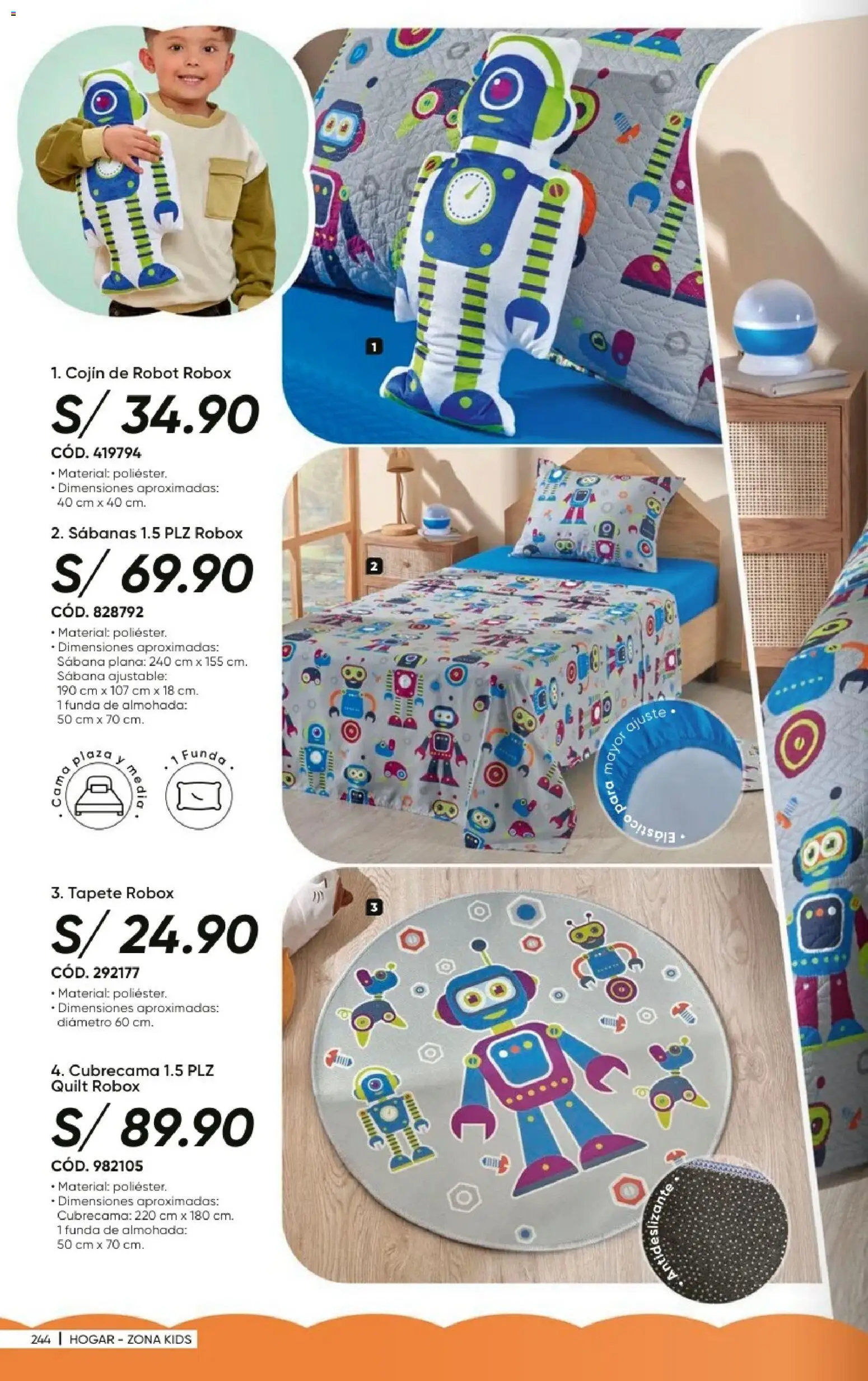 Catálogo Azzorti válido desde 20/09/2026 | Página: 246 | Productos: Cama, Almohada, Robot