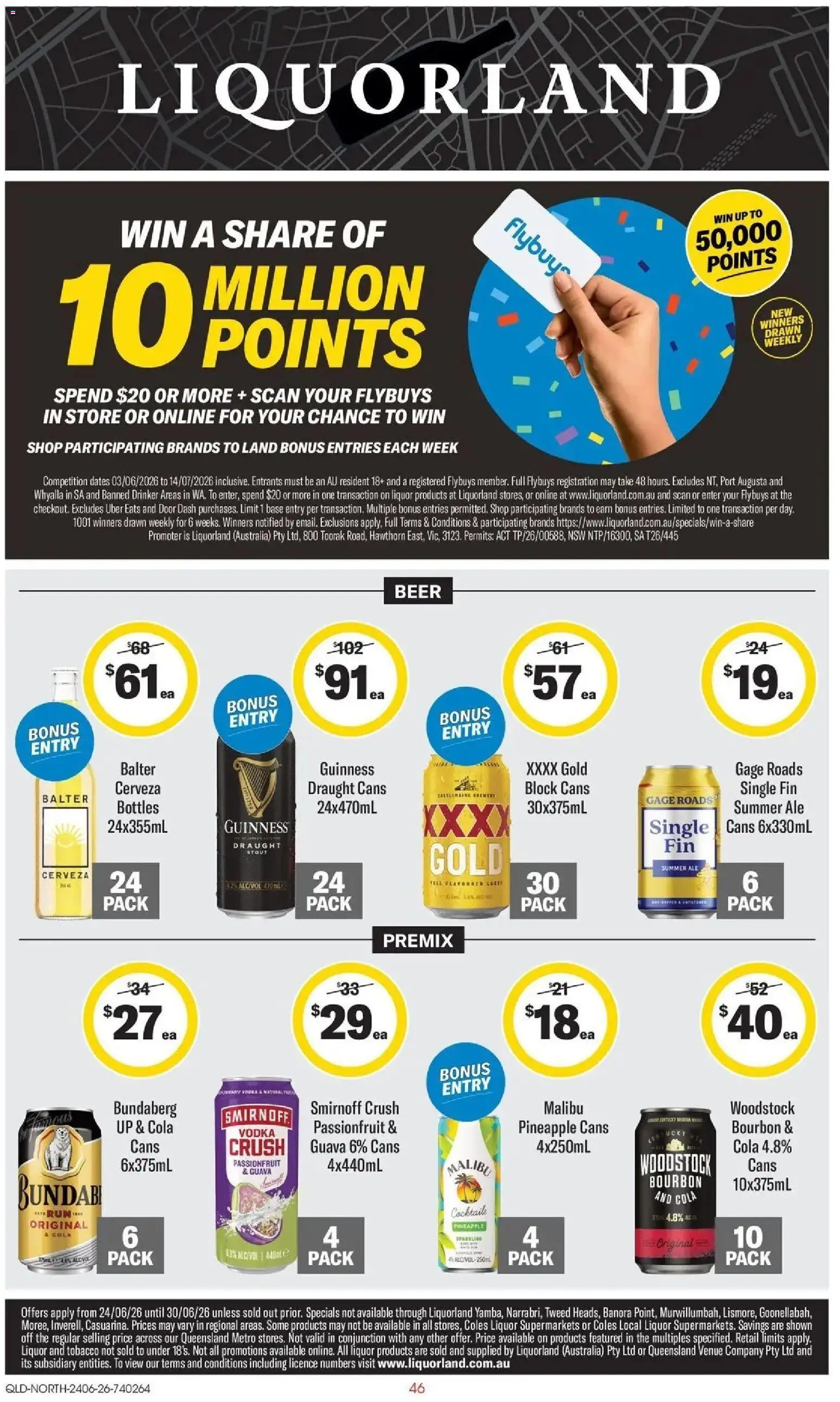 Coles catalogue - valid from 23/06/2026 | Page: 46 | Products: Door, Beer, Passionfruit, Vodka