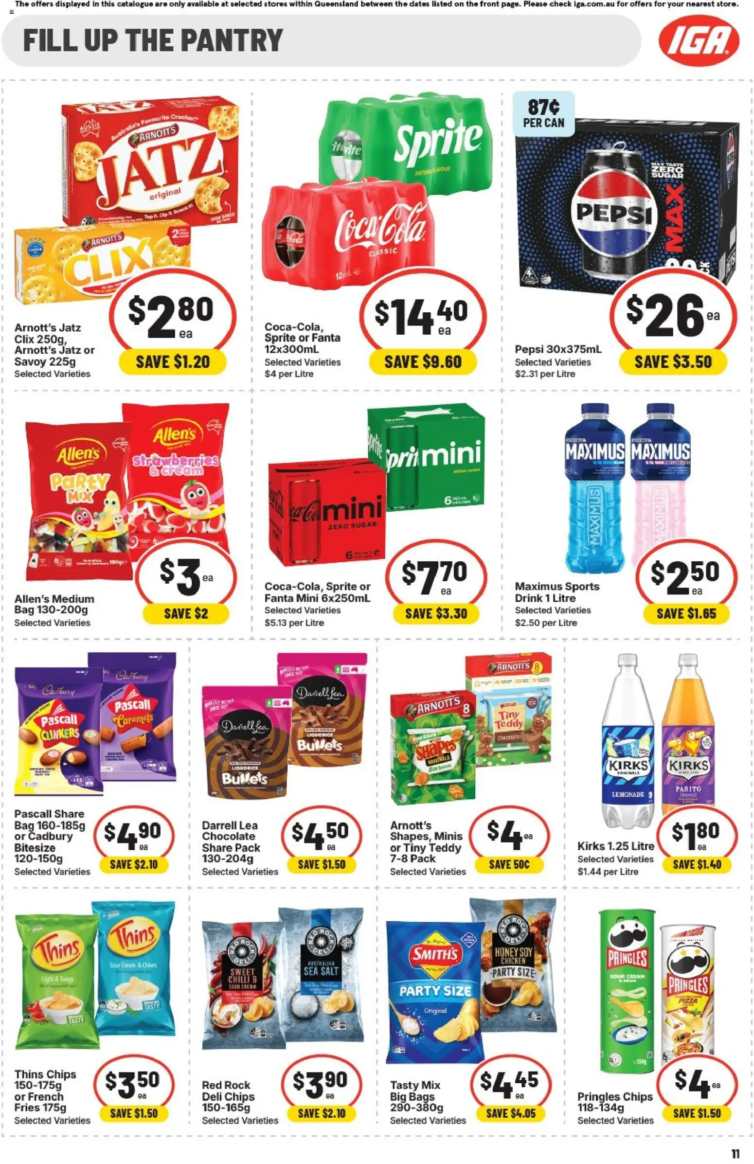 IGA catalogue - valid from 02/09/2026 | Page: 8 | Products: Fries, Honey, Chips, Bag