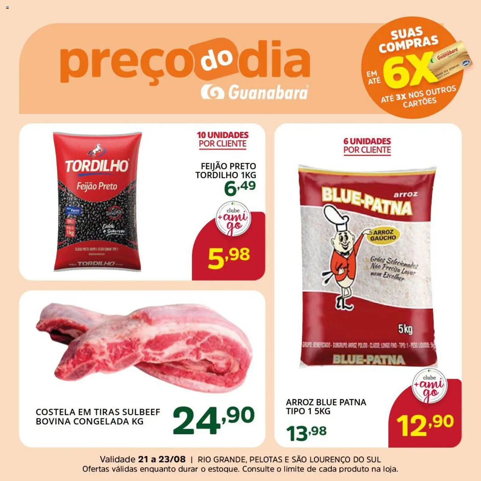 Supermercado Guanabara Folheto - válido de 21/08/2026 | Página: 4 | Produtos: Ferro, Feijão, Arroz