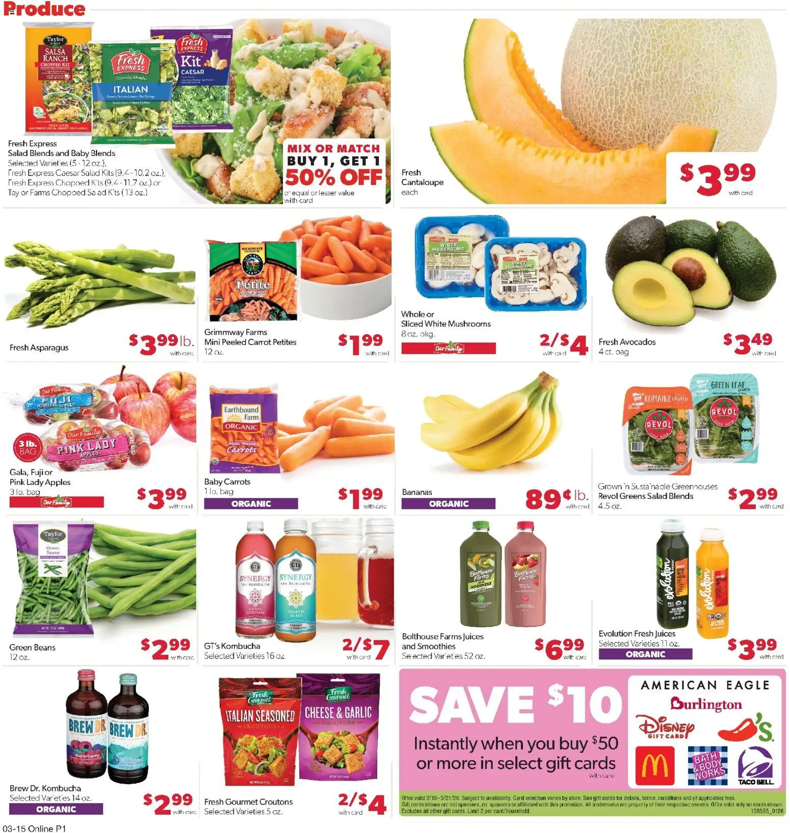Family Fare Weekly Ad - valid from 15.03.2026 | Page: 5 | Products: Bath, Apples, Bananas, Carrot