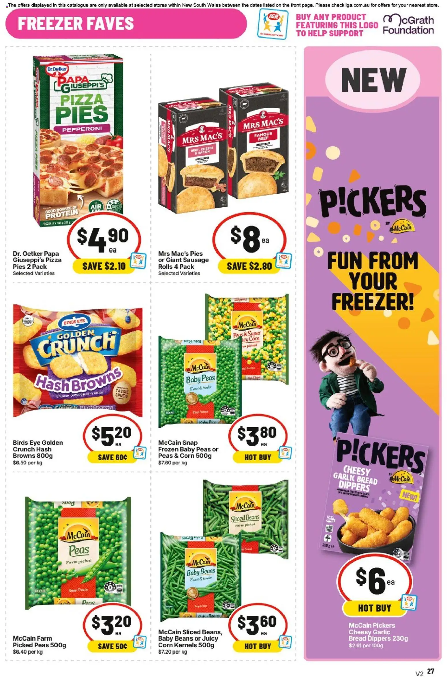 IGA catalogue - valid from 09/09/2026 | Page: 28 | Products: Beef, Pies, Foundation, Freezer