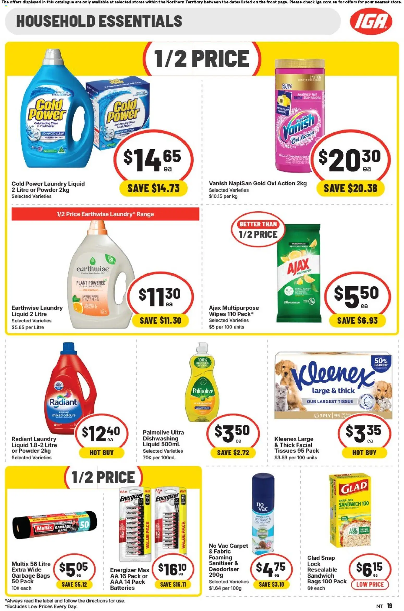 IGA catalogue - valid from 02/09/2026 | Page: 16 | Products: Household, Garbage bags, Water, Laundry